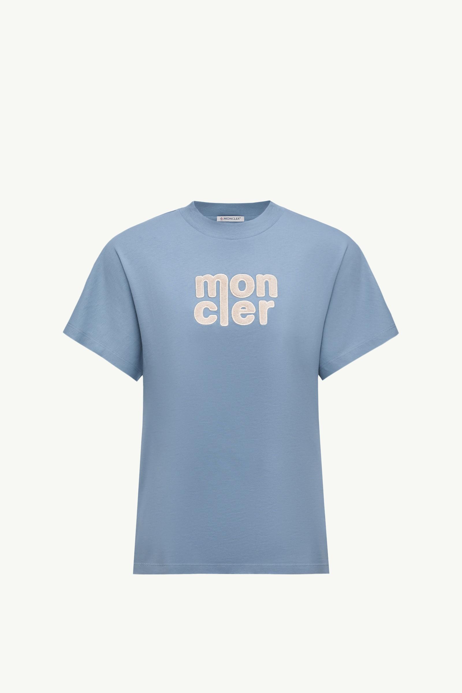 MONCLER モンクレールガムブルー Tシャツ 42 USED GAMME BLEU 