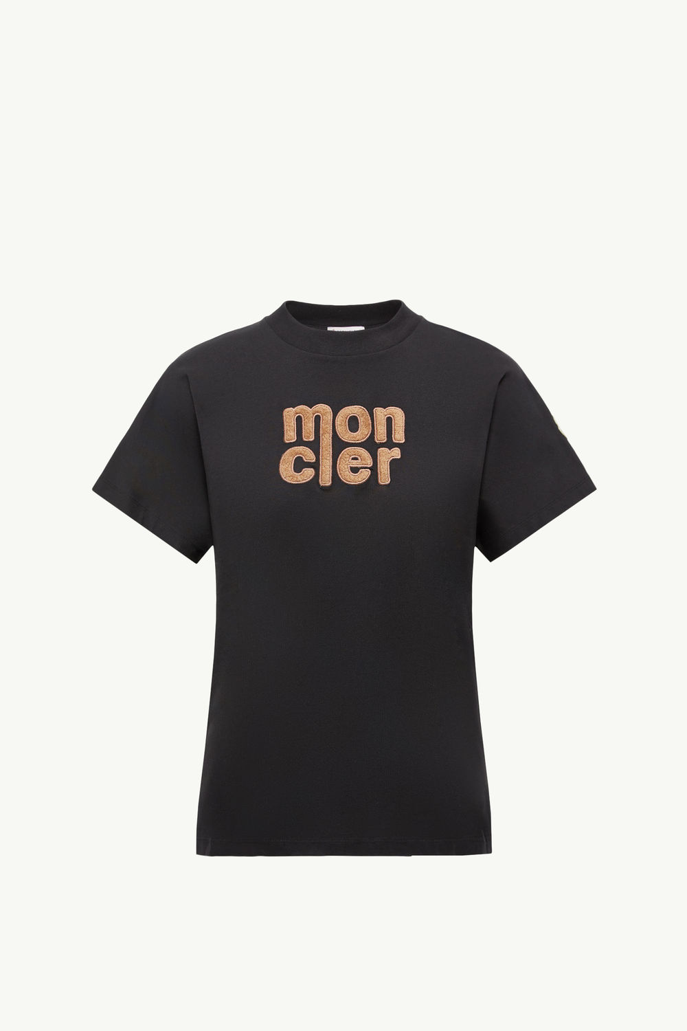 Teddy Logo Cotton T-Shirt Women Black Moncler 2