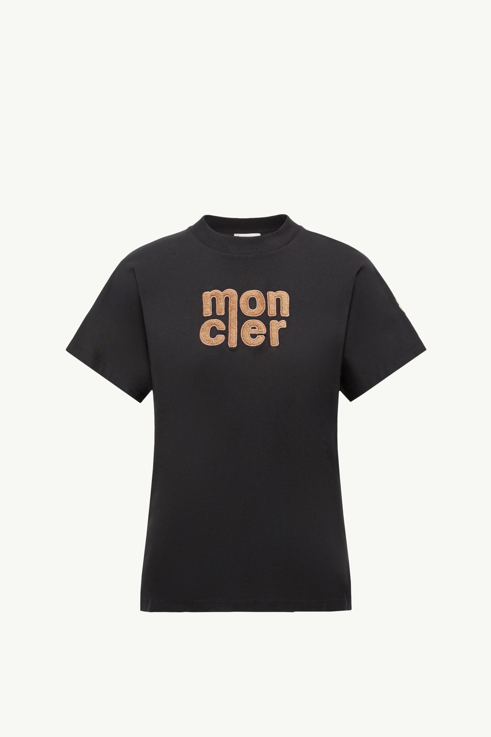 ブラック Tシャツ : トップ＆Tシャツ 向けの レディース | モンクレール