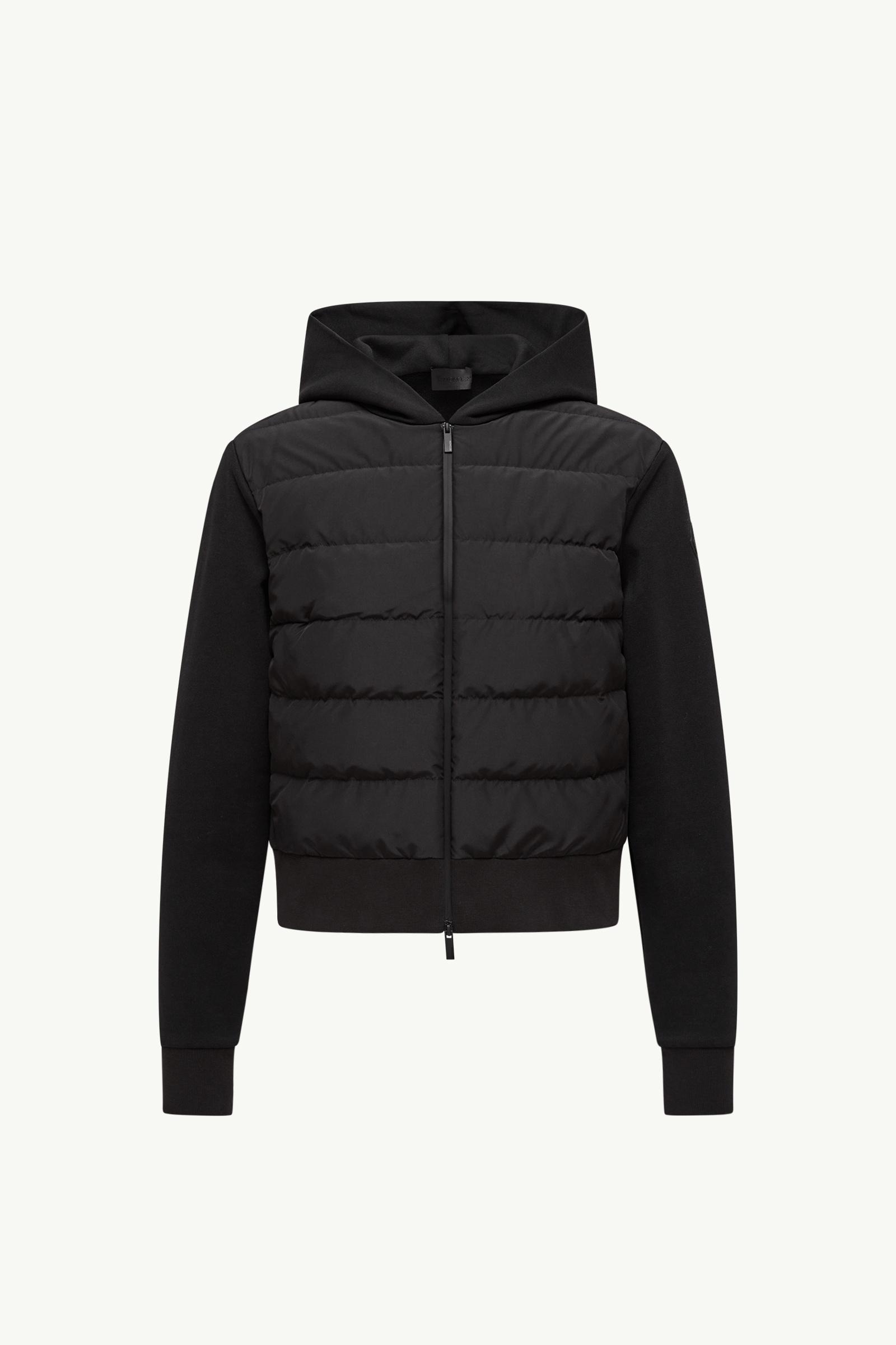Felpa imbottita in cotone con cappuccio e zip_findInBoutique_image