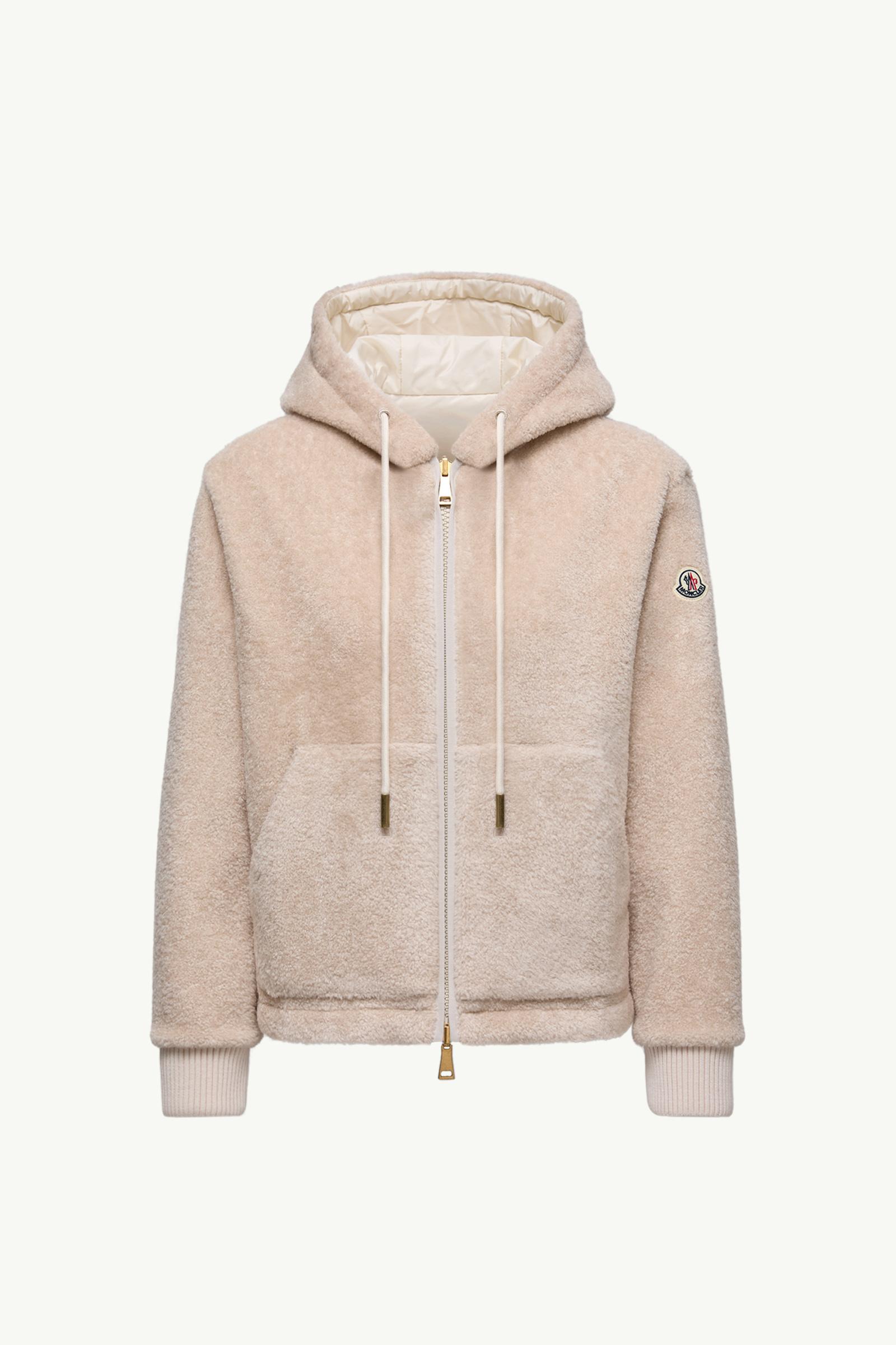 新品☆MONCLER Cropped Women Hoodie パーカー M 白 IO4757_133_M1?bg=rgb(237,237,