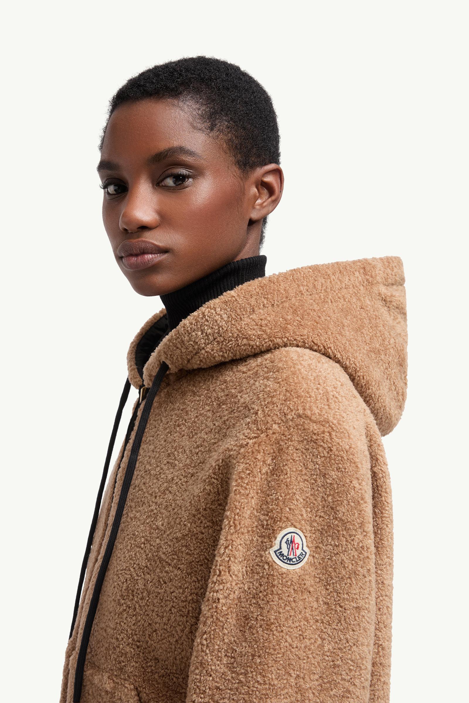 Reversible Padded Hoodie Women Brown & Black Moncler 1