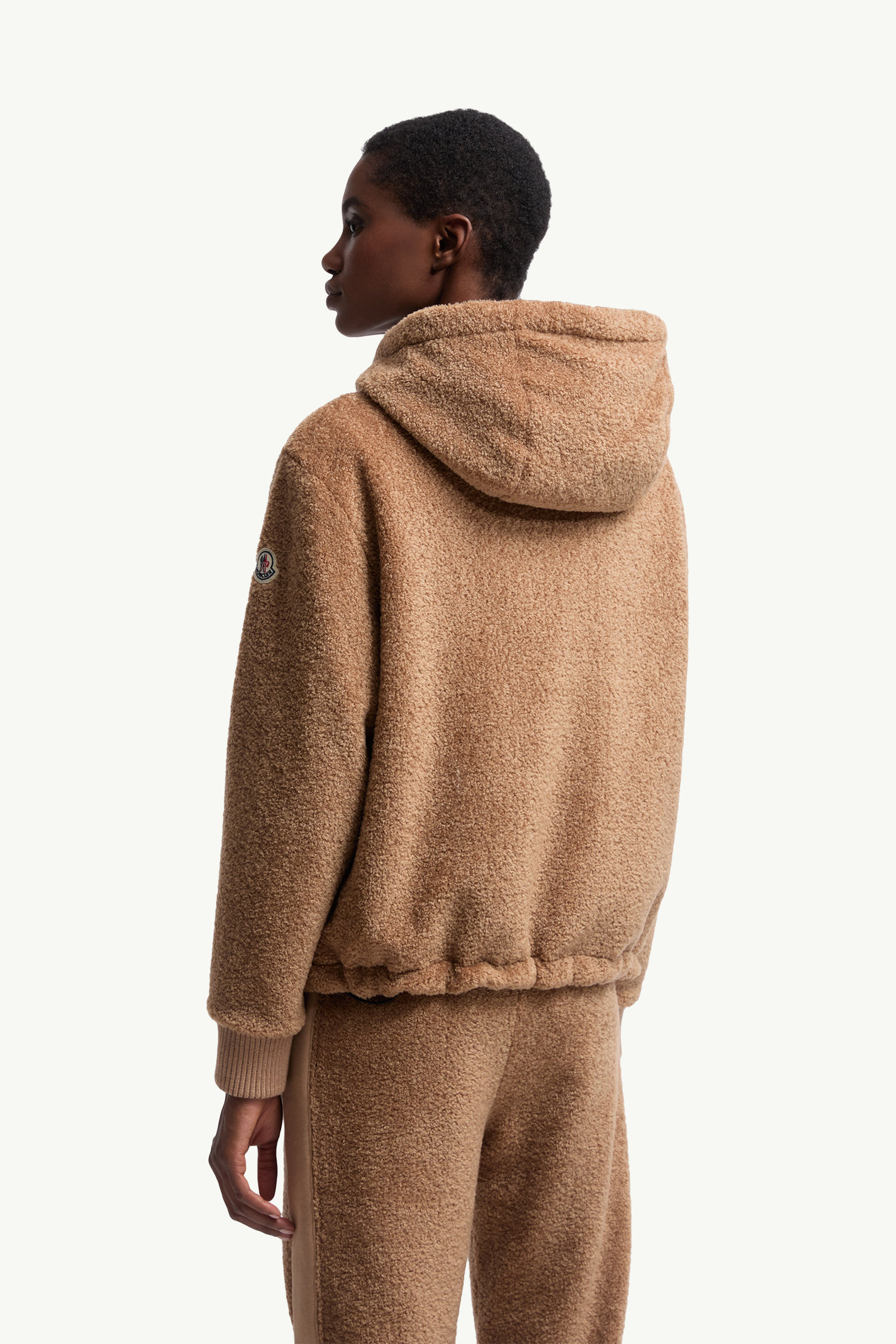 Reversible Padded Hoodie Women Brown & Black Moncler 4