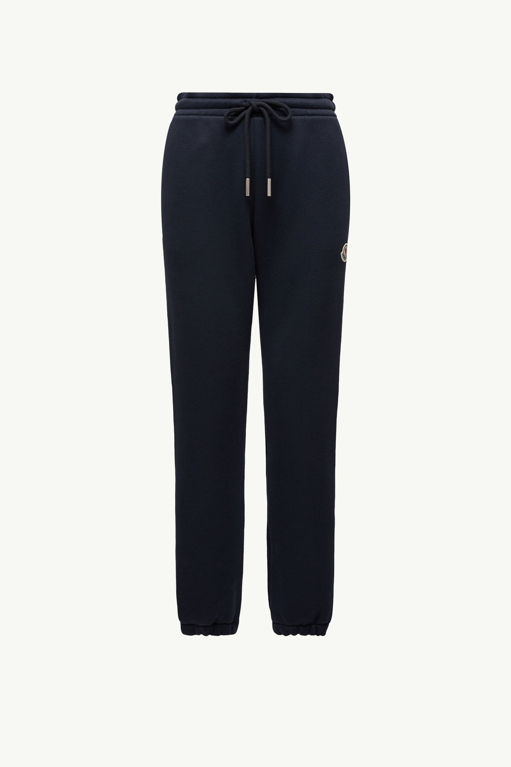 Logo Patch Cotton Track Pants Women Navy Blue Moncler 2