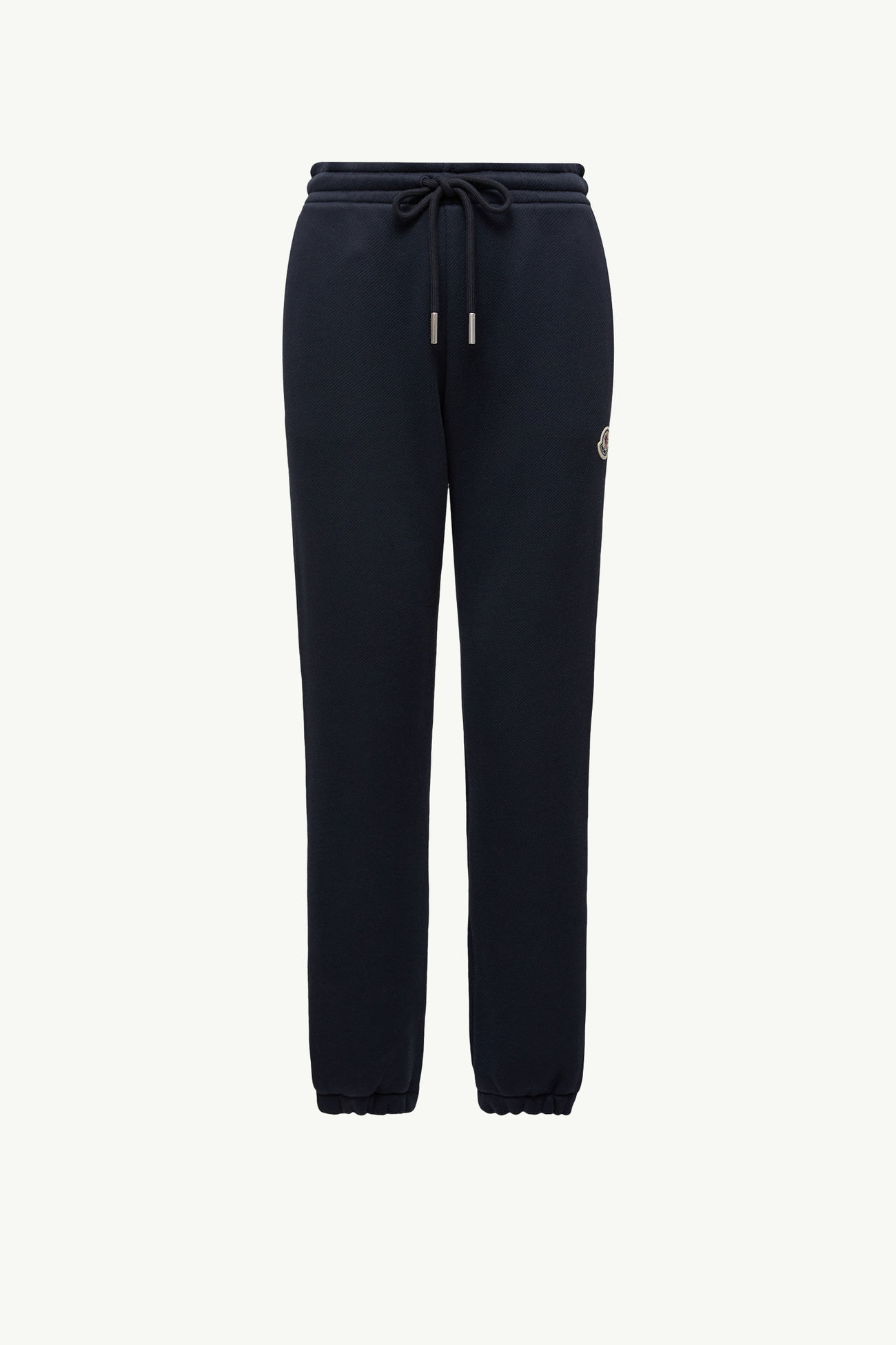 Logo Patch Cotton Track Pants Women Navy Blue Moncler 2