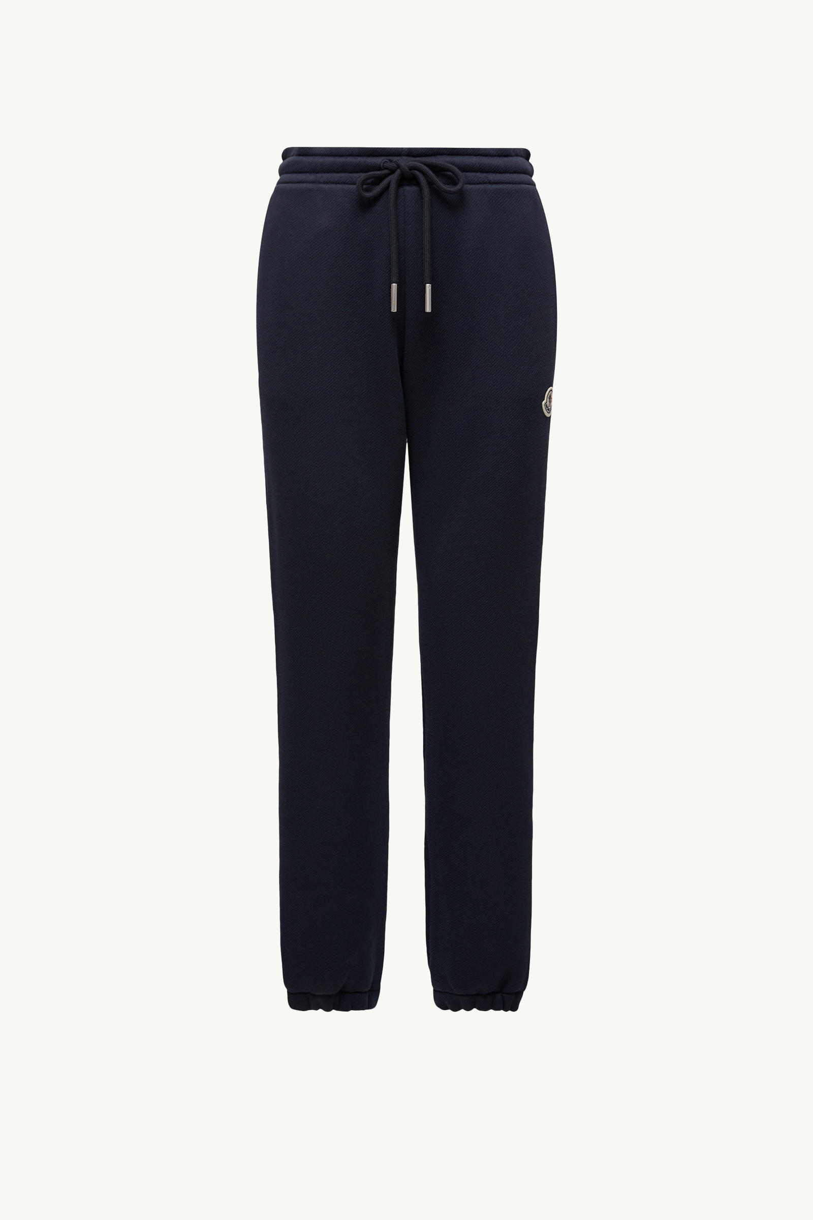 Logo Patch Cotton Track Pants Women Navy Blue Moncler 2