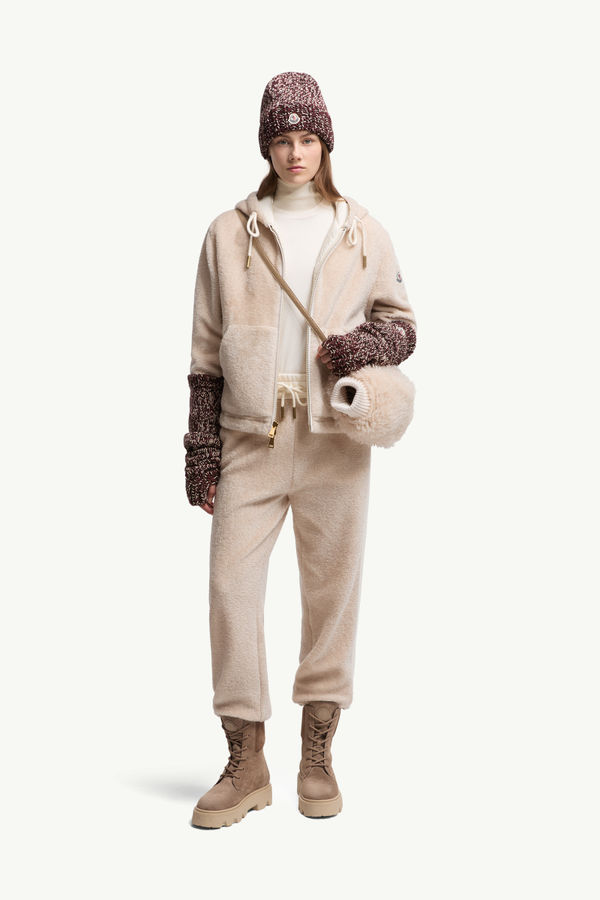 Teddy Track Pants Women White Moncler 0