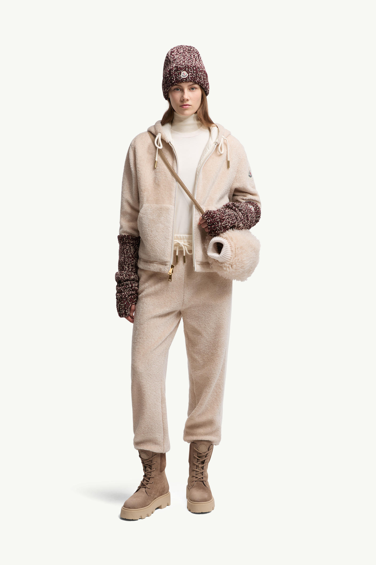Teddy Track Pants Women White Moncler 0