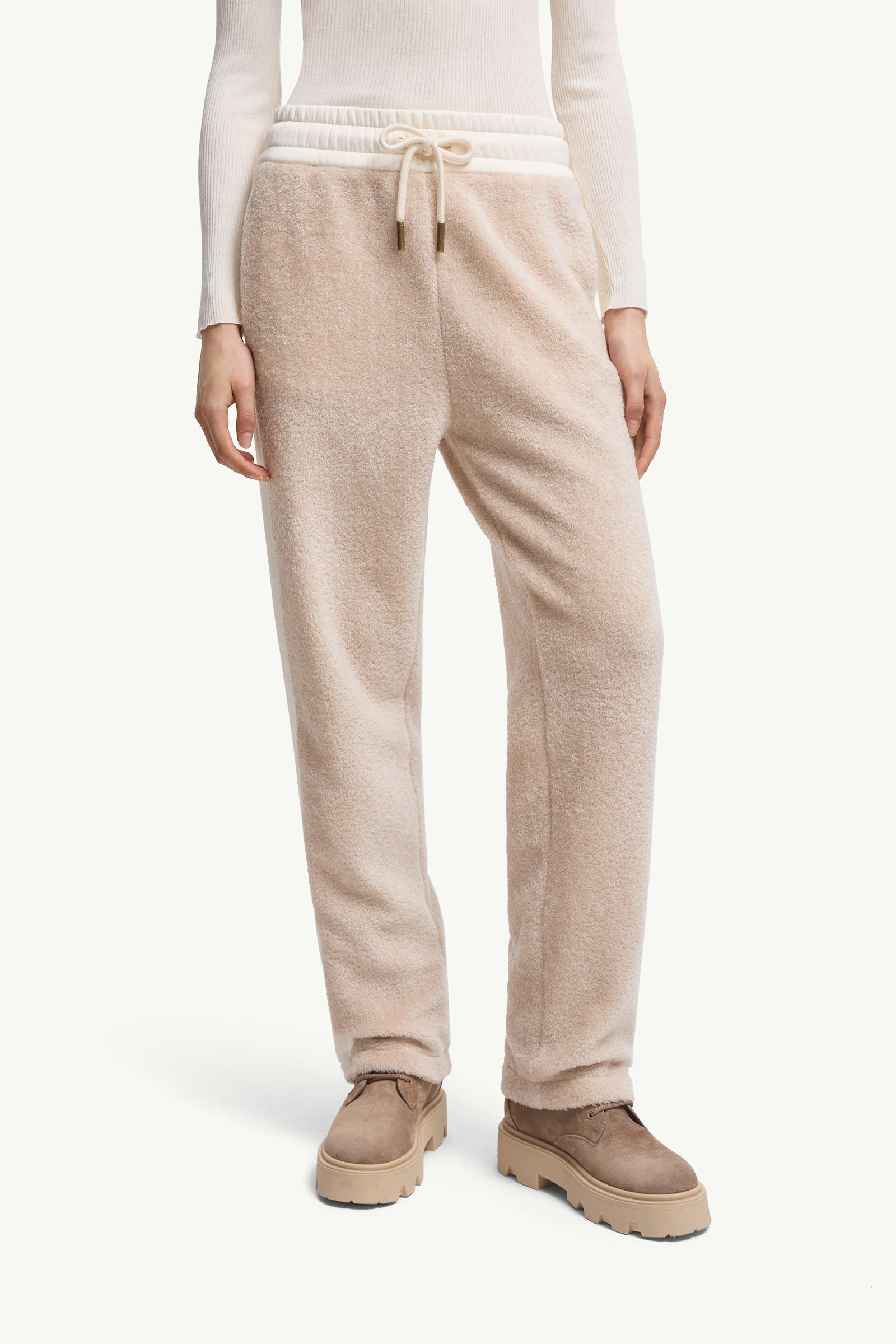 Teddy Track Pants Women White Moncler 3