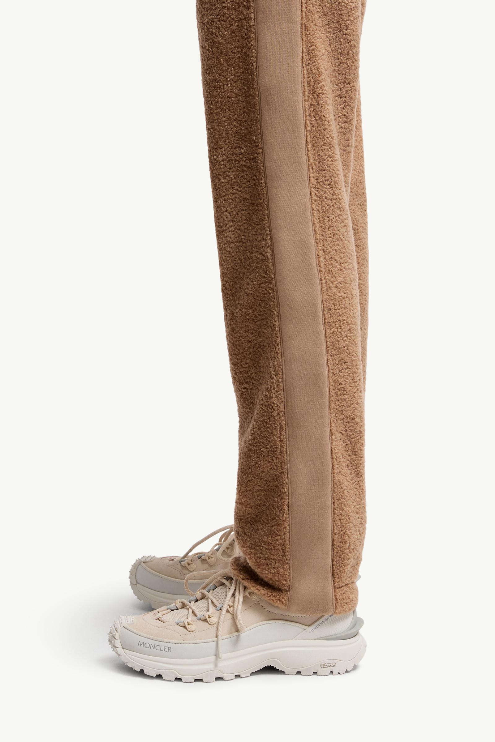 Teddy Track Pants Women Beige Moncler 1