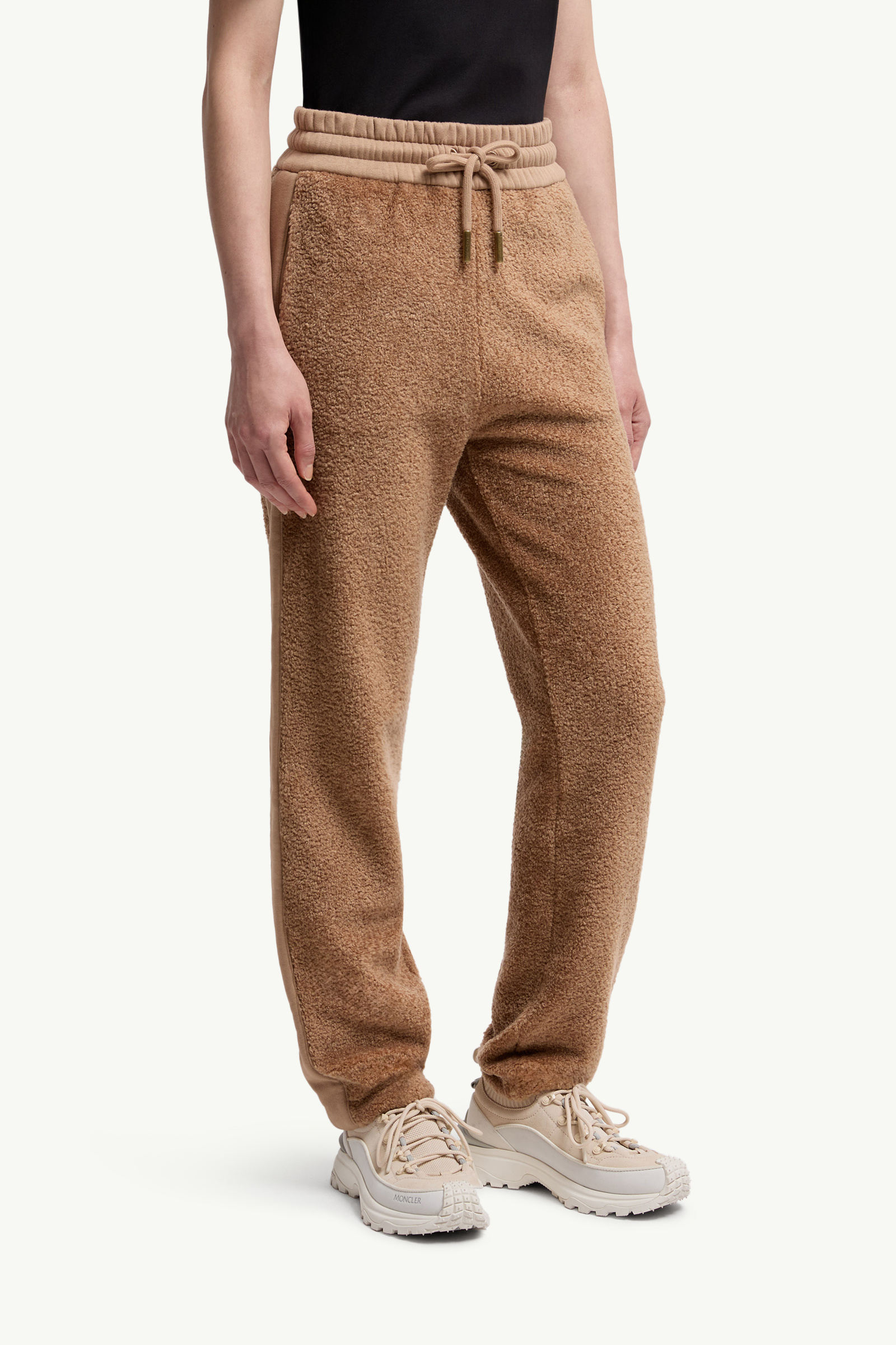 Teddy Track Pants Women Beige Moncler 3