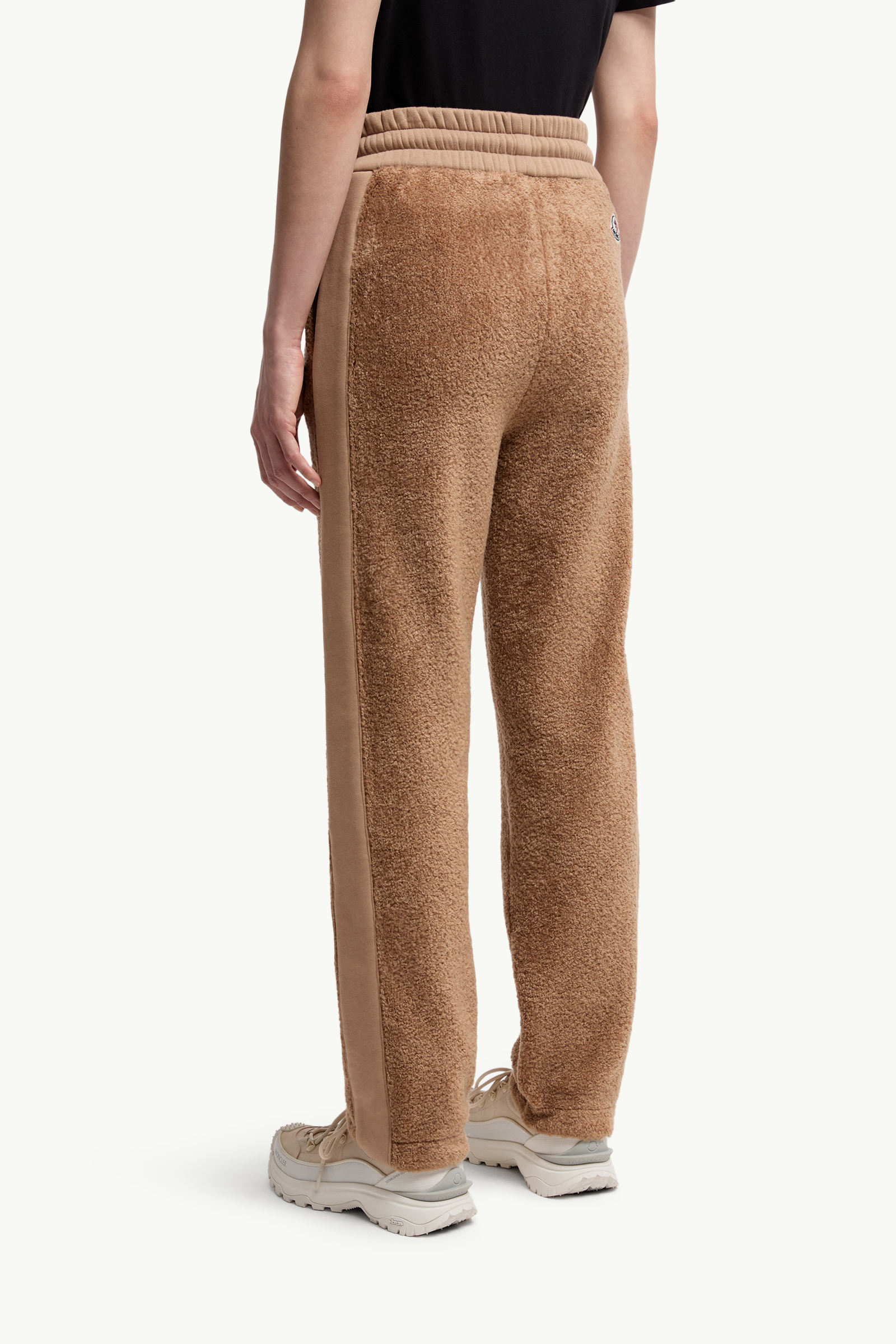 Teddy Track Pants Women Beige Moncler 4