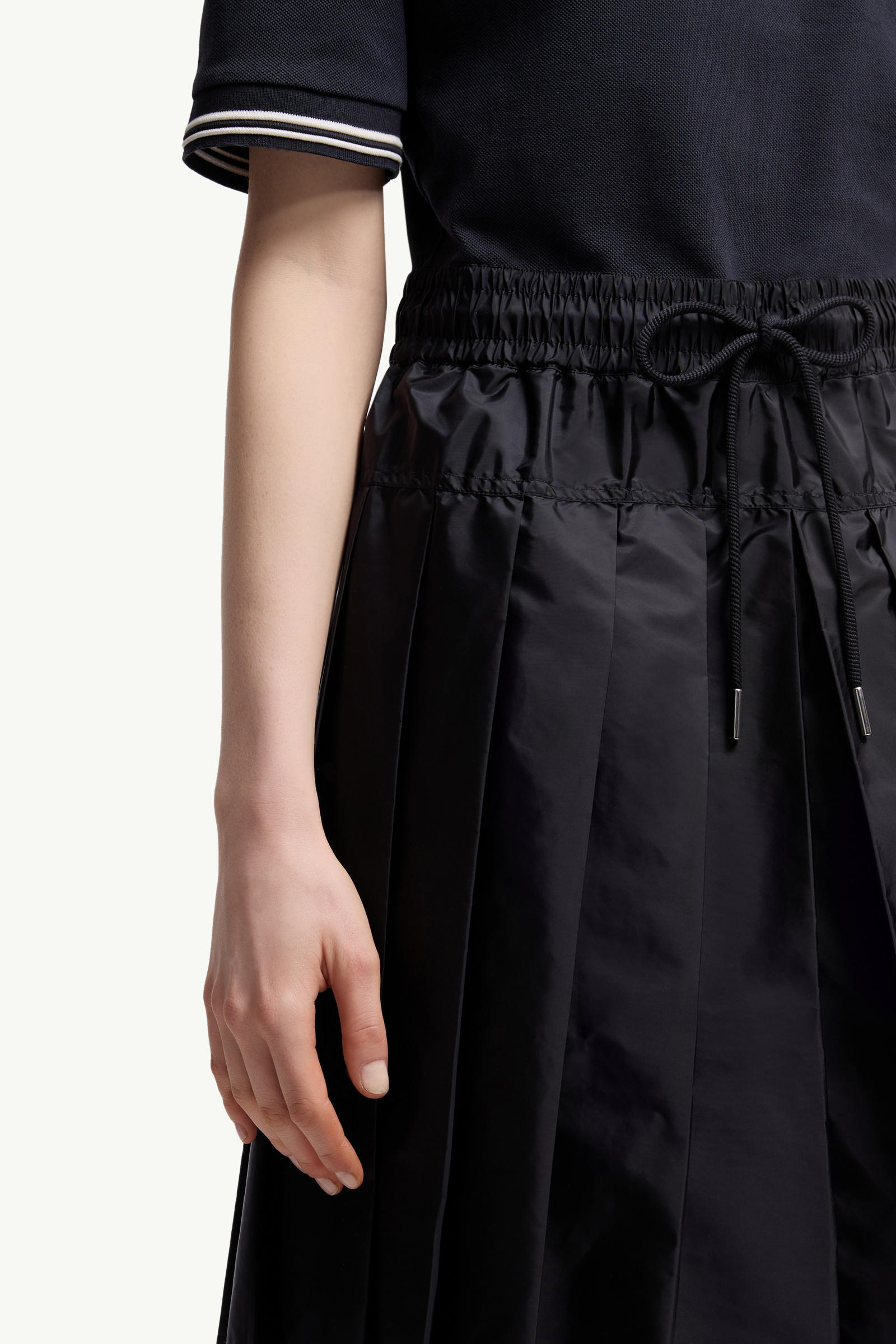 Cotton Piquet Polo Shirt Dress Women Navy Blue Moncler 5