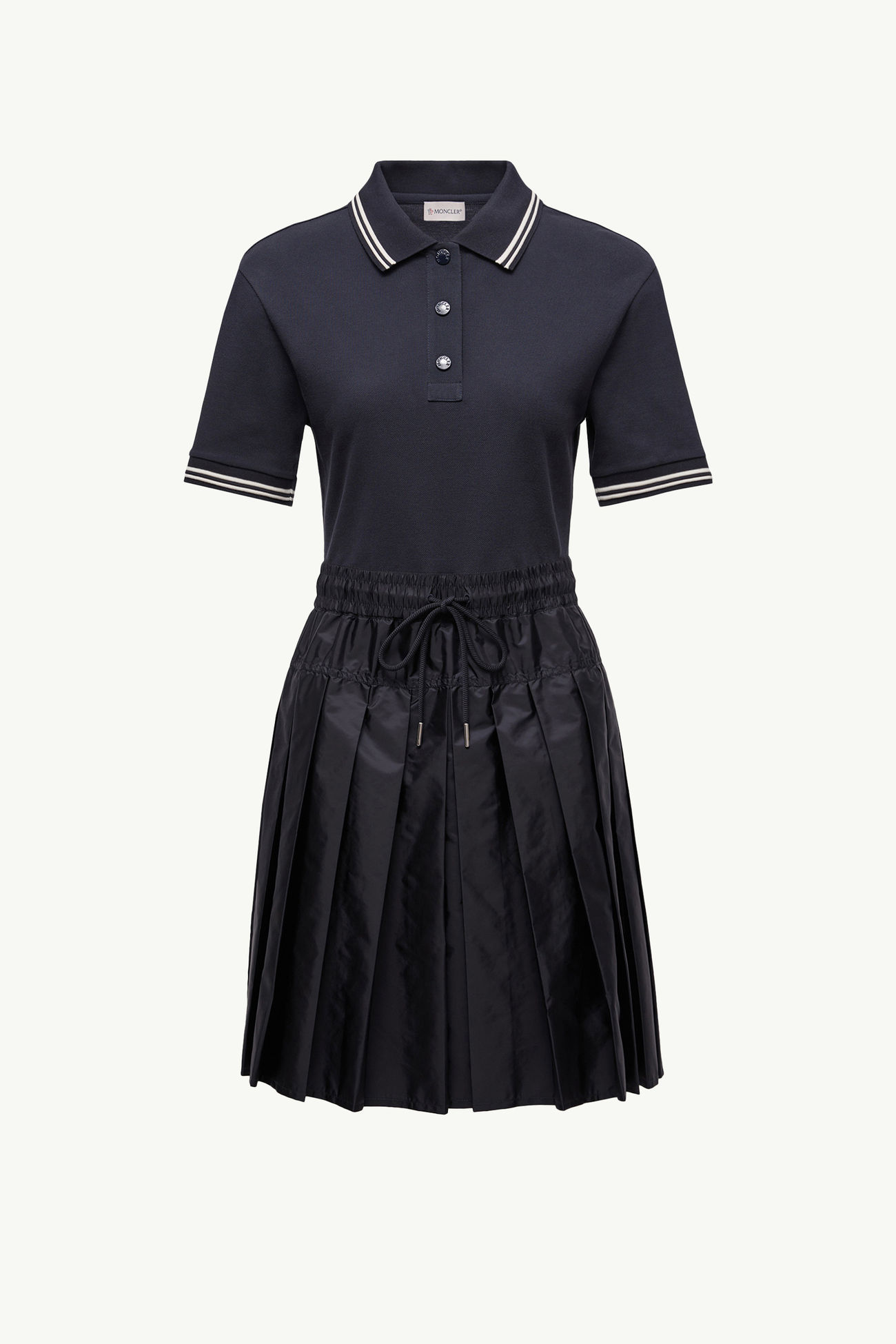 女士棉质珠地Polo衫式连衣裙 女士 海军蓝色 Moncler 2