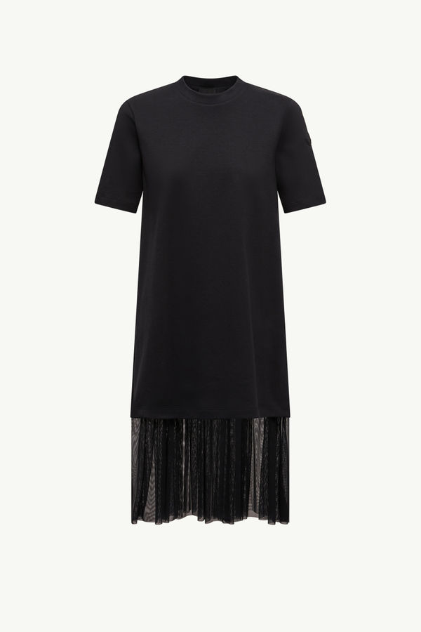 Cotton & Tulle Dress Women Black Moncler 2