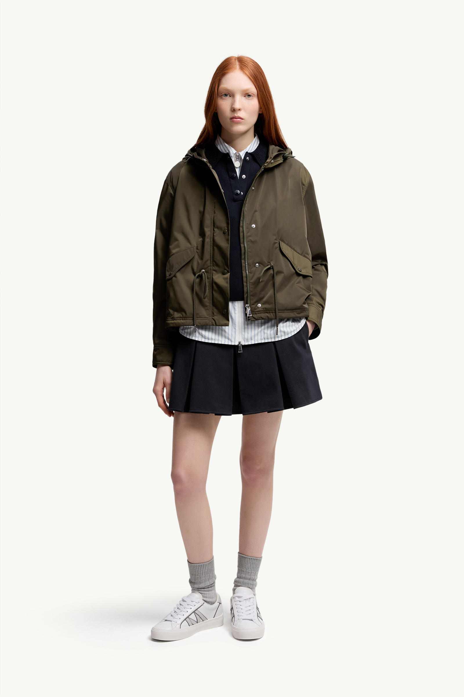 Polo in cotone Donna Blu Navy Moncler 0
