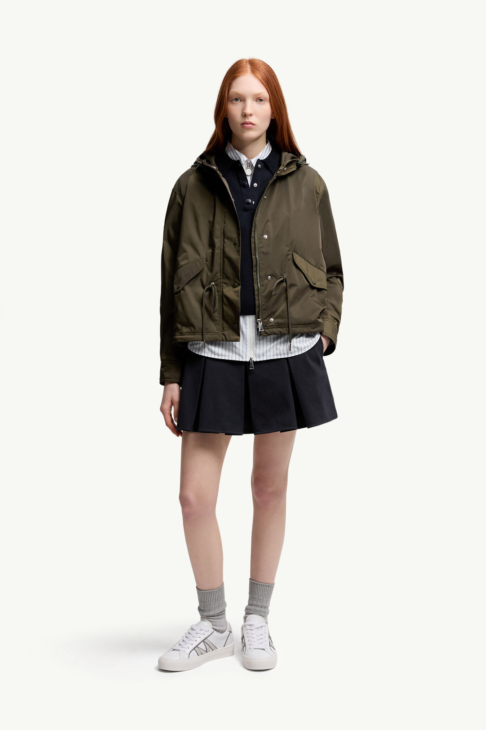 Poloshirt aus Baumwollstrick Damen Navyblau Moncler 0