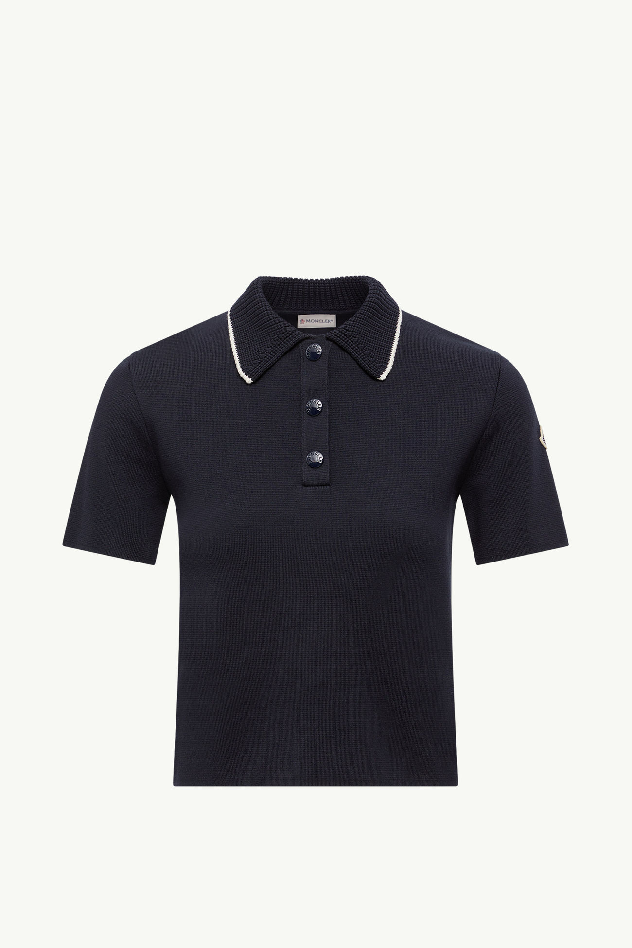 女士针织棉质Polo衫 女士 海军蓝色 Moncler 2