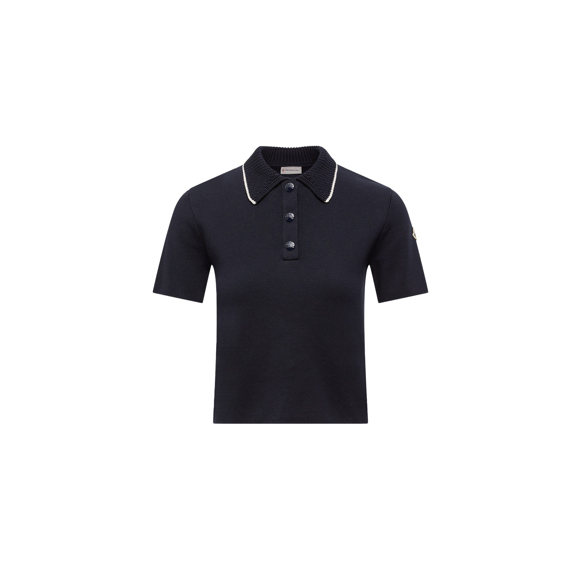 Moncler Collection - Women - Polo Shirt - S - Blue - Cotton