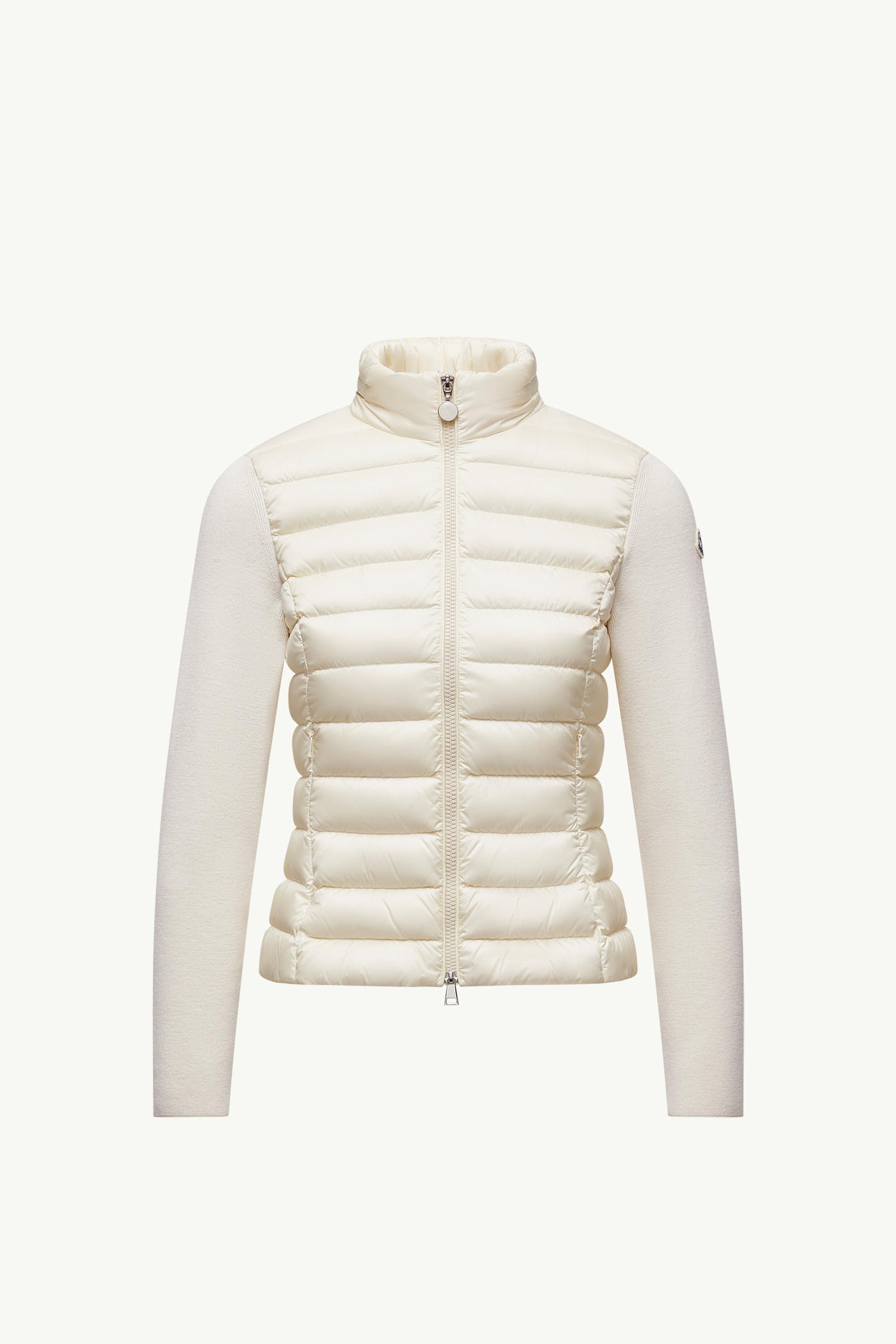 Padded Wool Zip-Up Cardigan White Moncler, 1 of 0