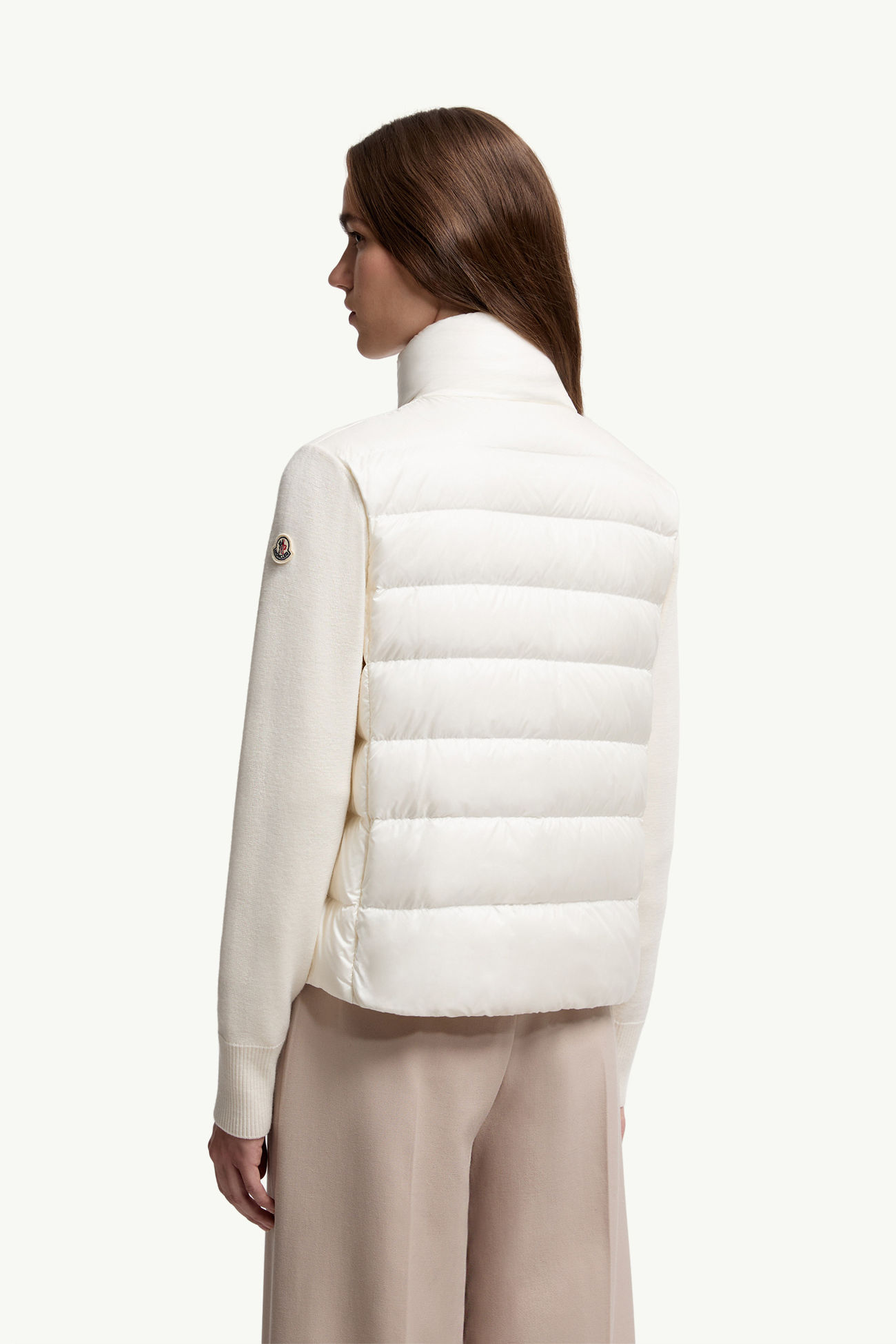 패딩 울 카디건 여성 화이트 Moncler 4