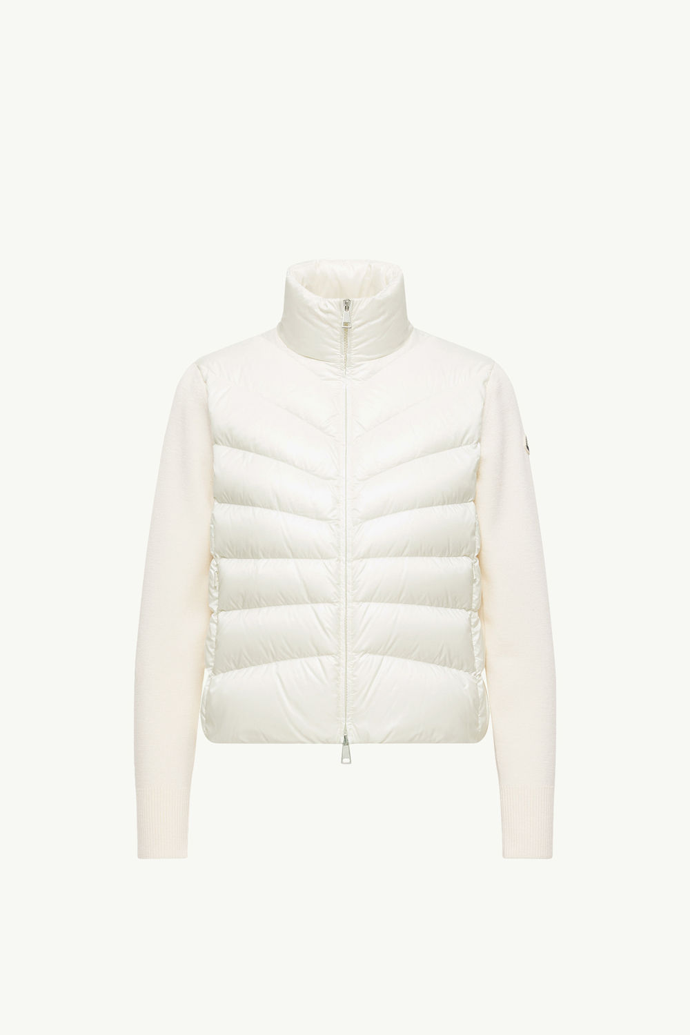 Padded Wool Cardigan Women White Moncler 2