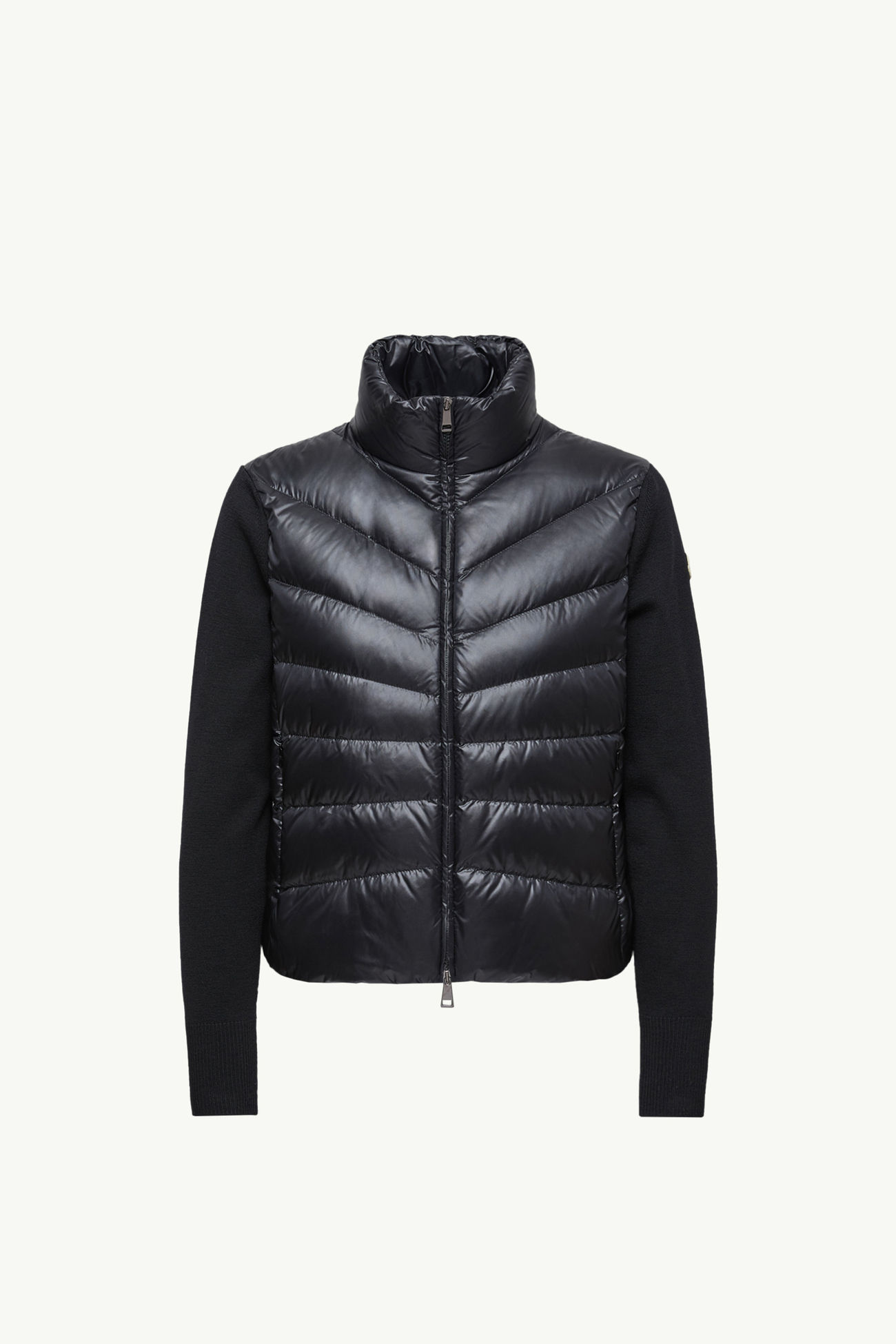 Cardigan imbottito in lana Donna Nero Moncler 2