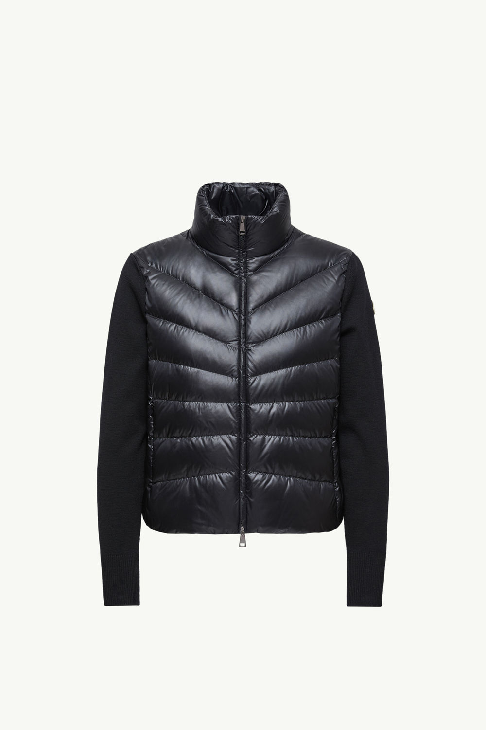 Padded Wool Cardigan Women Black Moncler 2