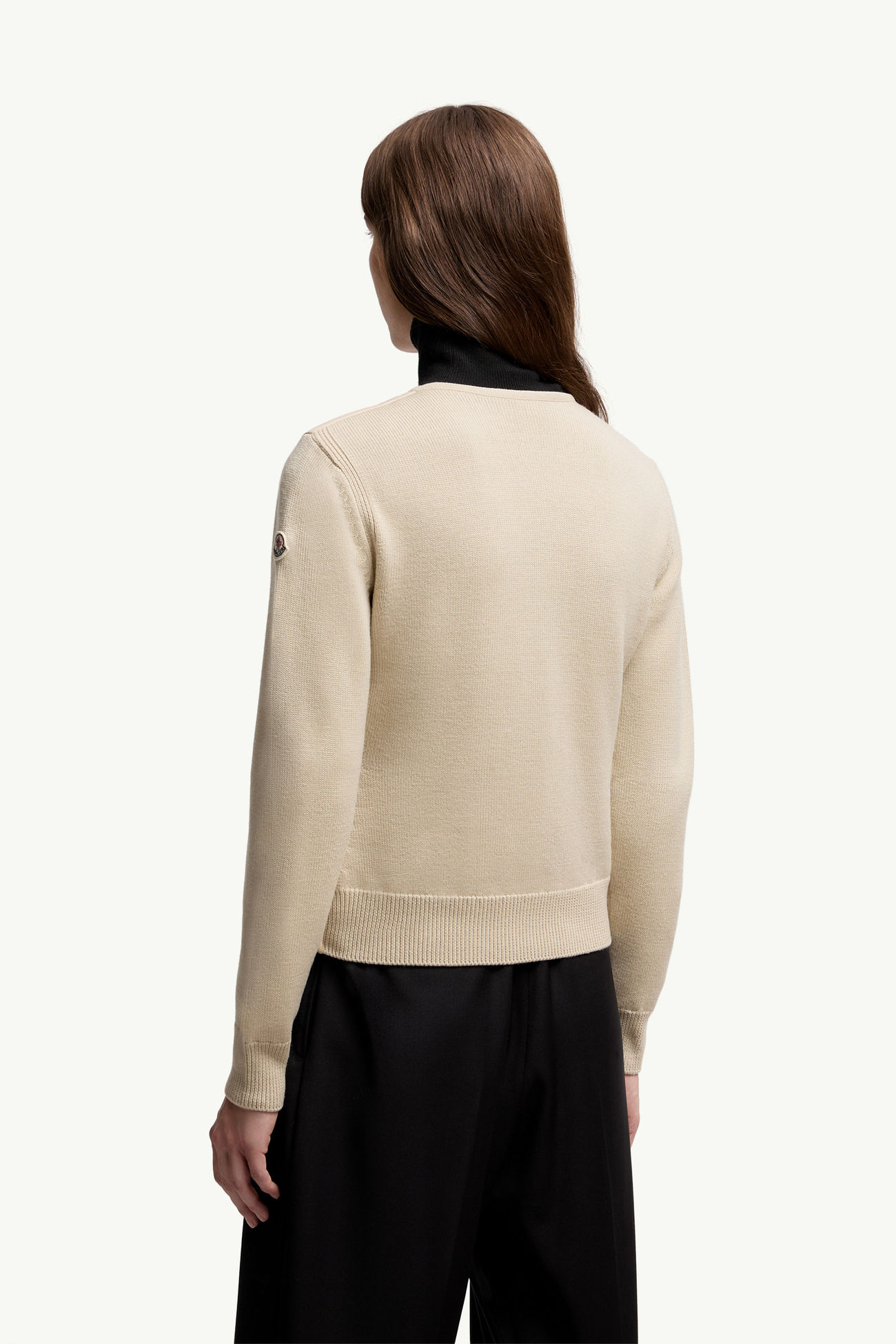 Cárdigan de lana acolchado Beige Moncler 4