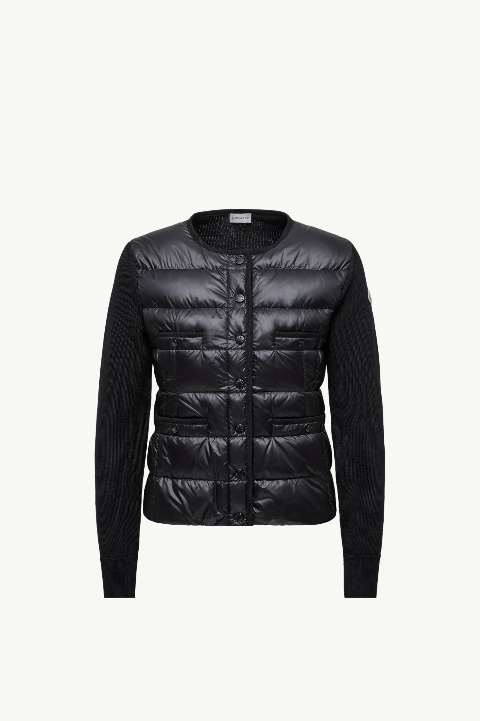 ダウンジャケット・コート MONCLER GRENOBLE WOMEN Padded Wool Cardigan Black 26937137_56948780_600.jpg