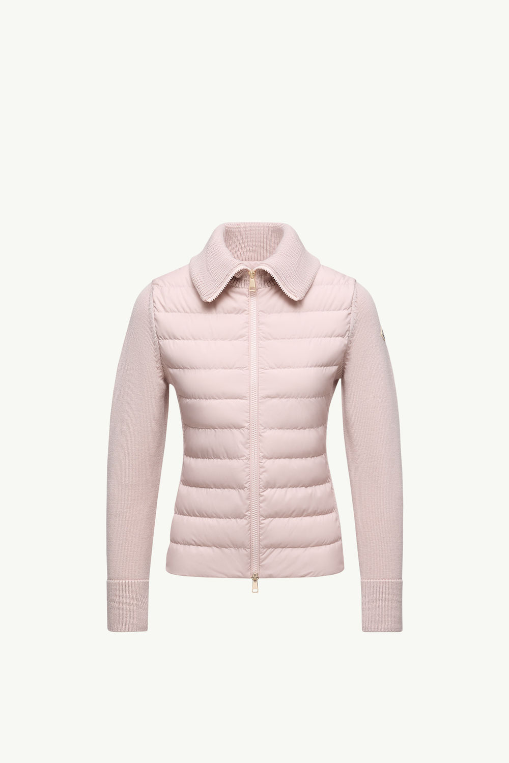 패딩 울 집업 카디건 여성 핑크 Moncler 2