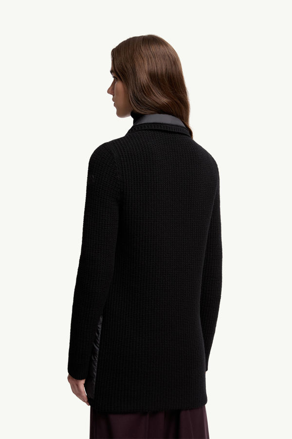 女士羊毛和羊绒加衬开衫 女士 黑色 Moncler 4