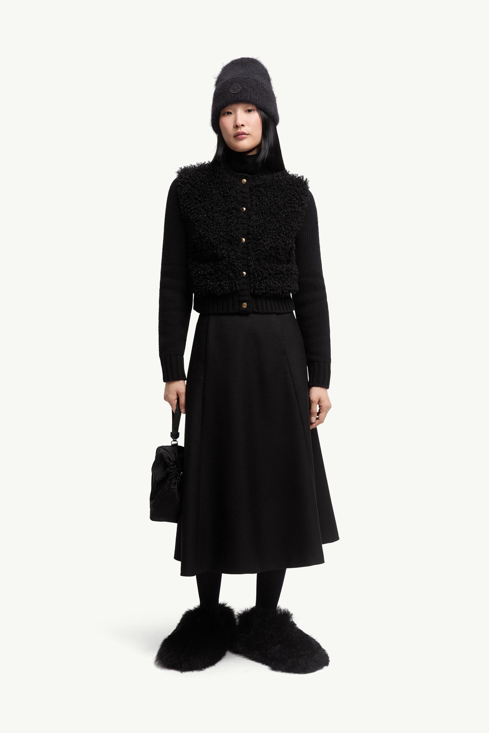 MonclerモンクレールPadded Wool&amp;Teddy Cardigan Moncler Padded Teddy & Wool Cardigan | Neiman Marcus