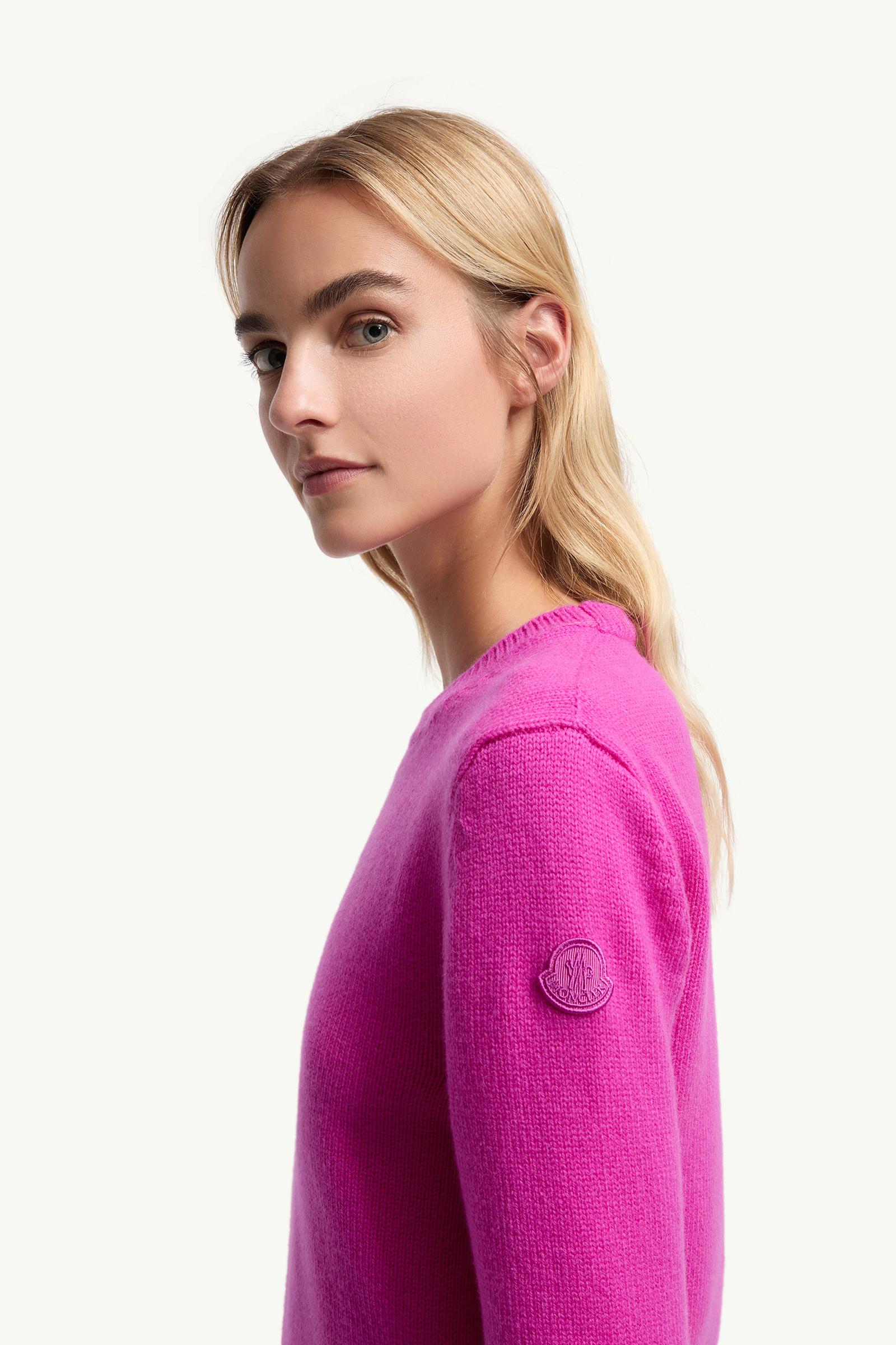 Wool & Cashmere Jumper Women Pink Moncler 1