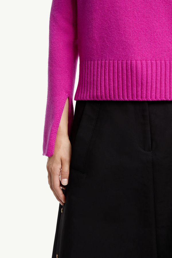 Wool & Cashmere Jumper Women Pink Moncler 5