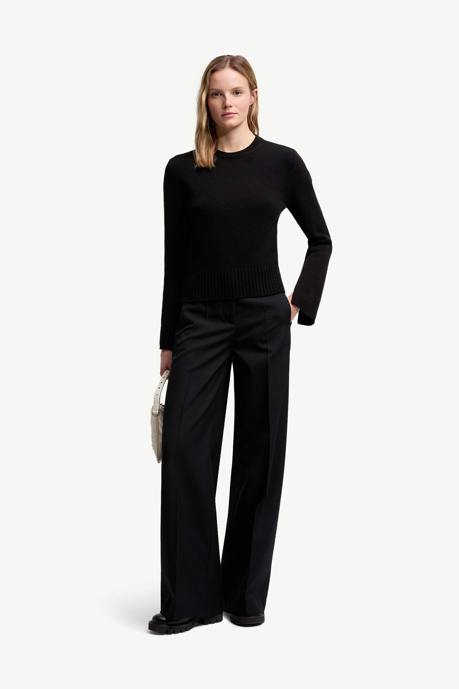 Jersey de lana y cachemira Mujer Negro Moncler 0