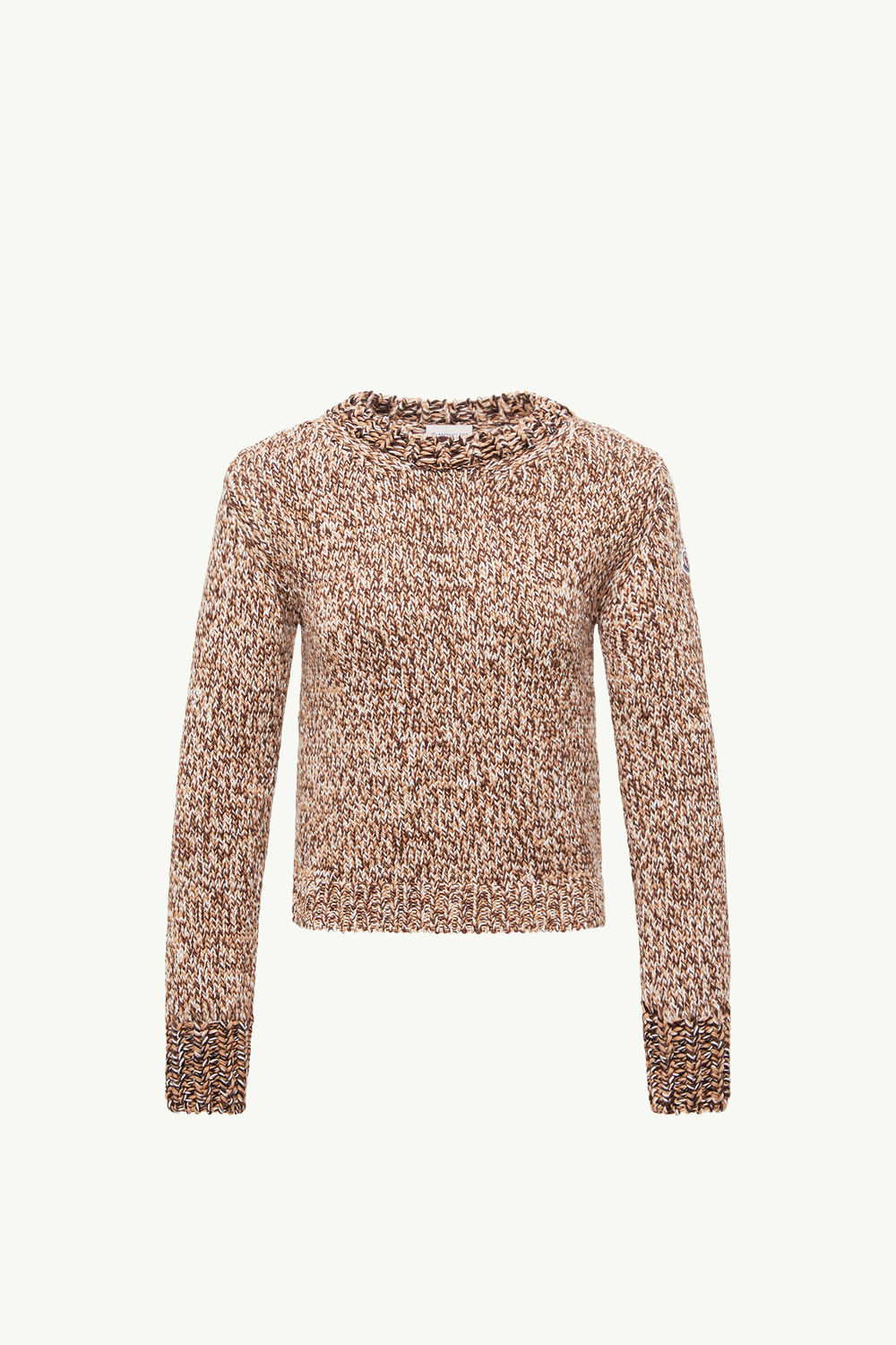 Mouliné Wool Jumper Women Brown Moncler 2