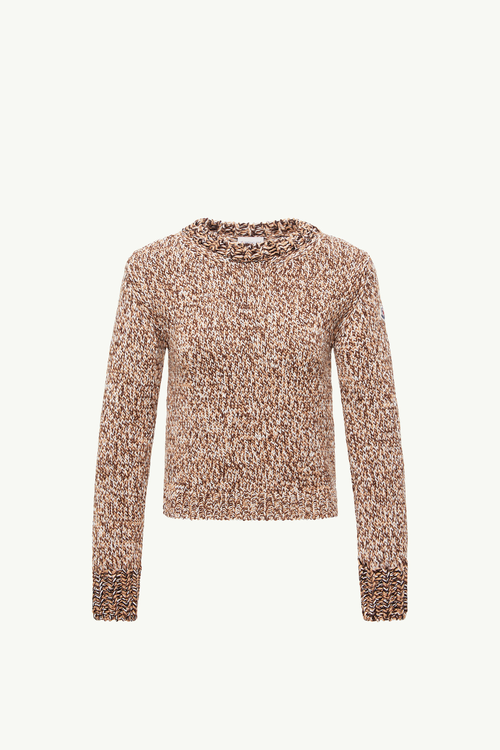 Mouliné Wool Jumper Women Brown Moncler 2