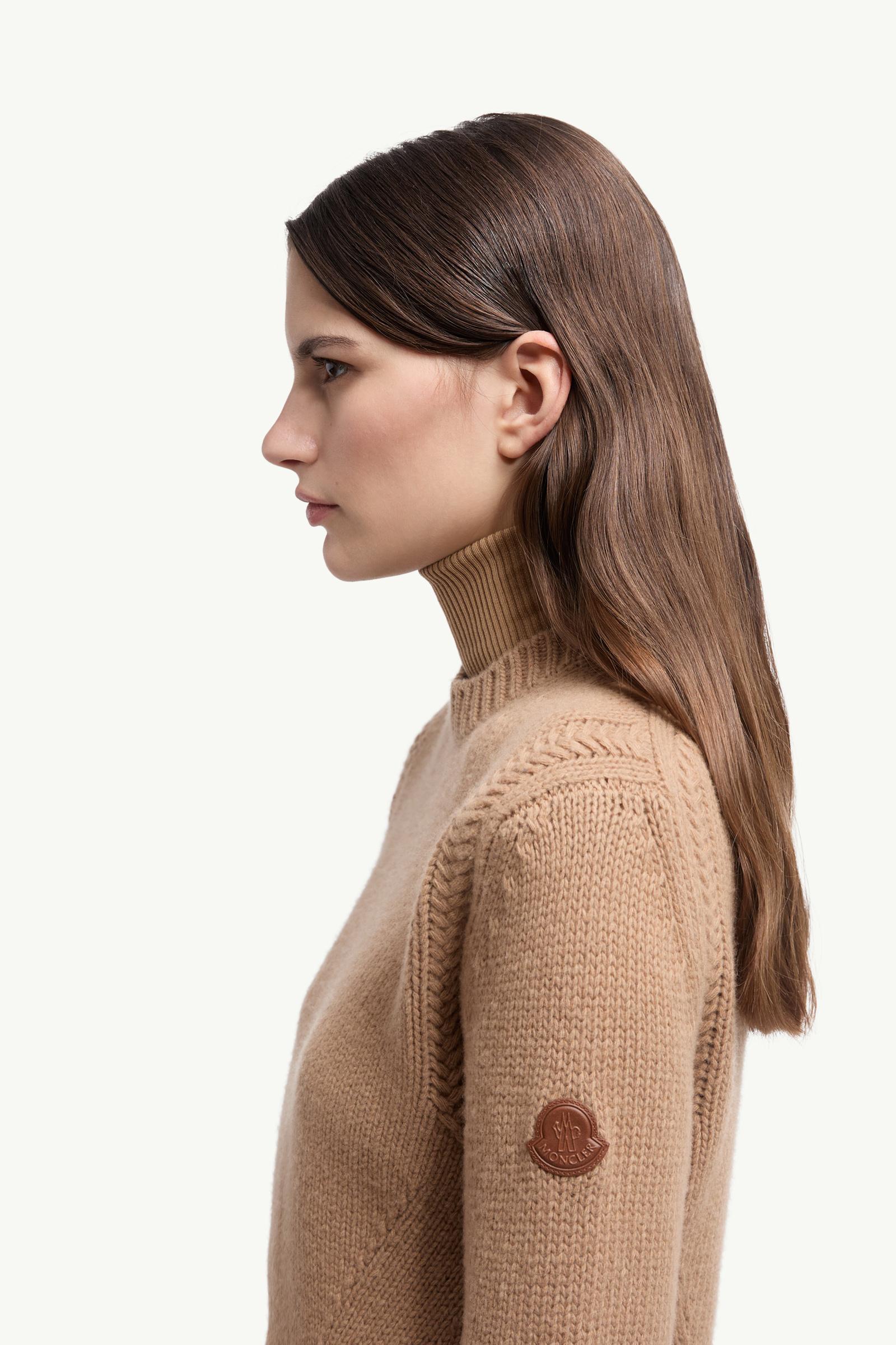 Wool & Cashmere Jumper Women Beige Moncler 1