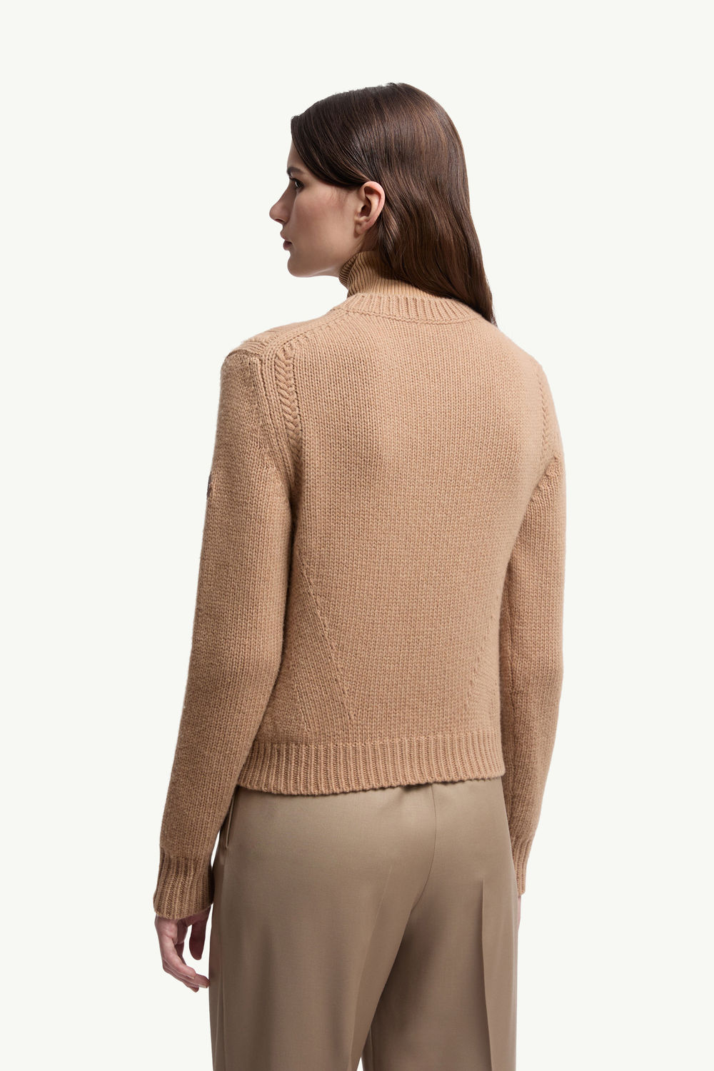 Wool & Cashmere Jumper Women Beige Moncler 4