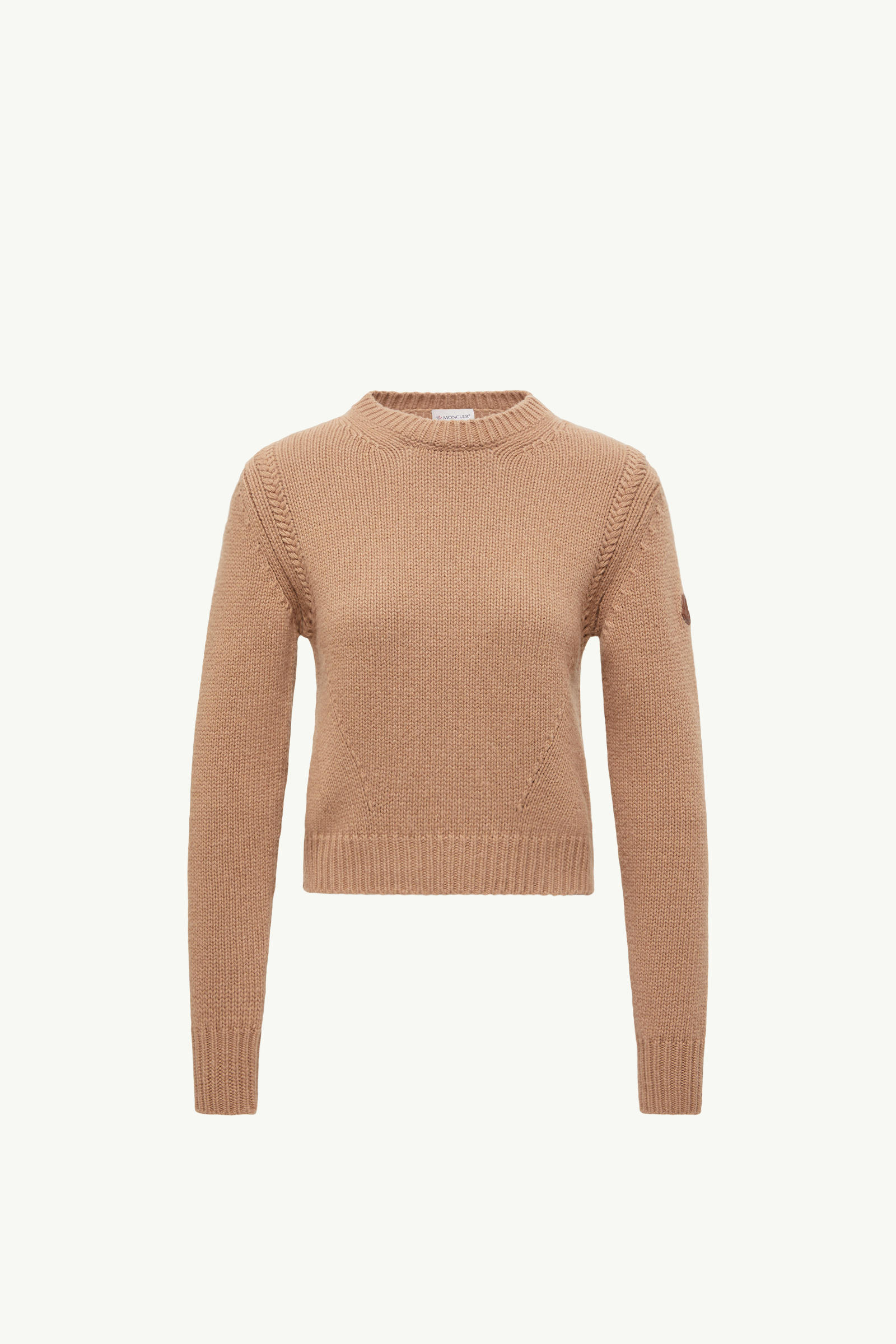 Wool & Cashmere Jumper Women Beige Moncler 2