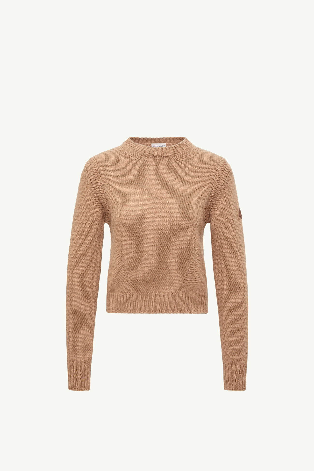 Wool & Cashmere Sweater Women Beige Moncler 2