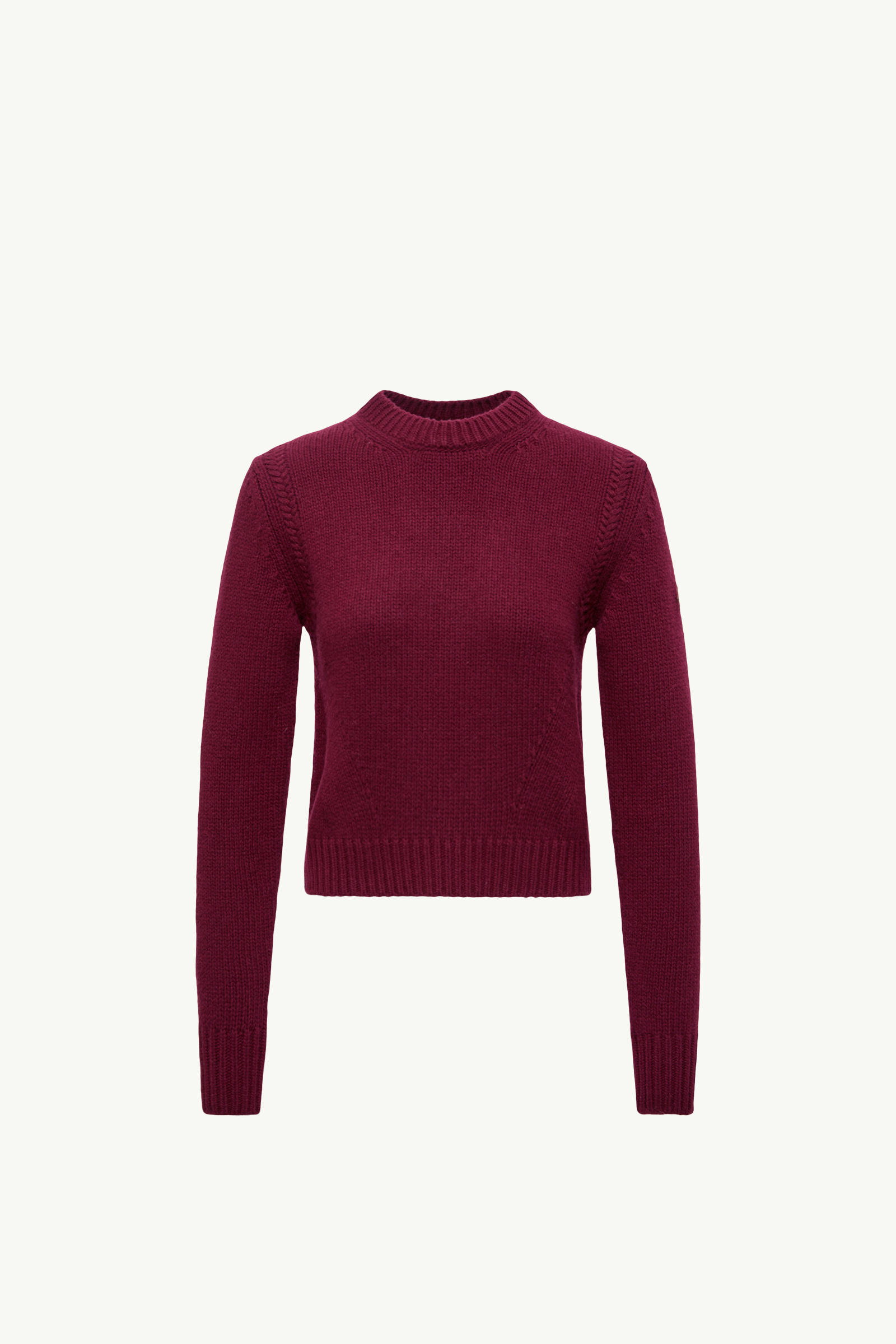 Pullover aus Wolle und Kaschmir Damen Burgunderrot Moncler 2