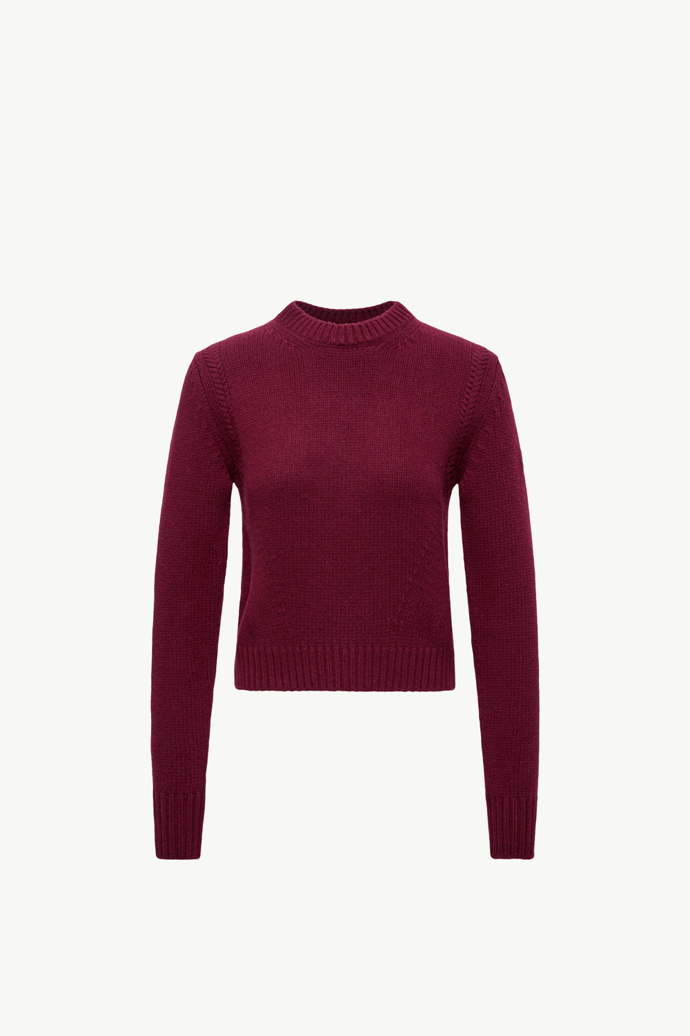 Wool & Cashmere Jumper Women Burgundy Moncler 2