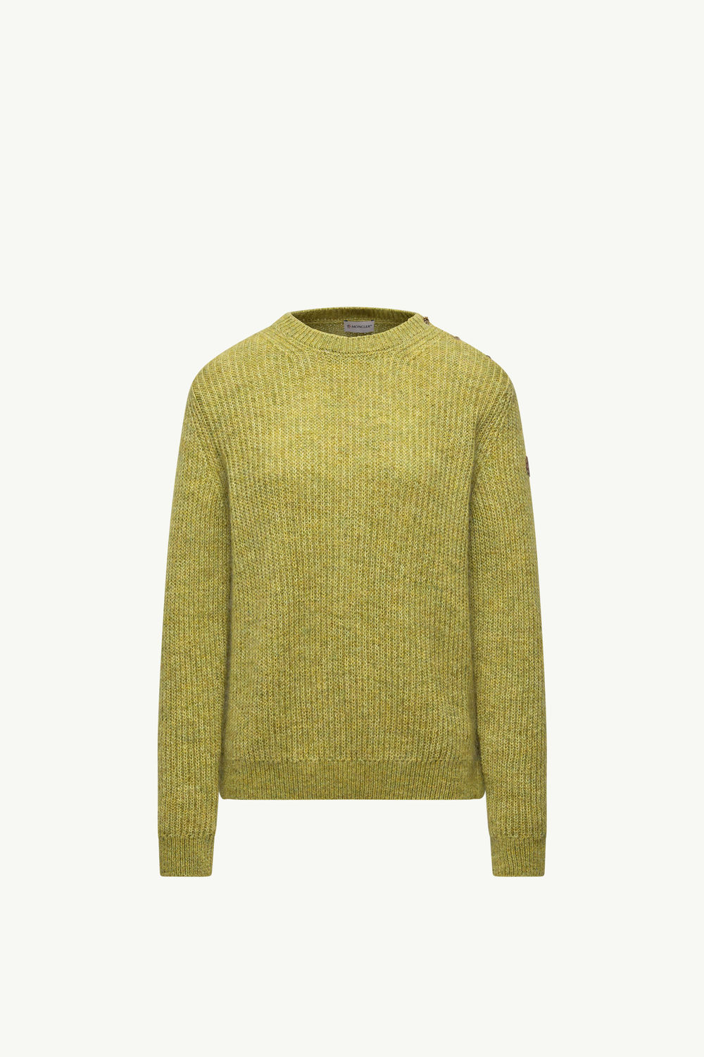 Mohair & Wool Blend Jumper Women Lime Green Moncler 2