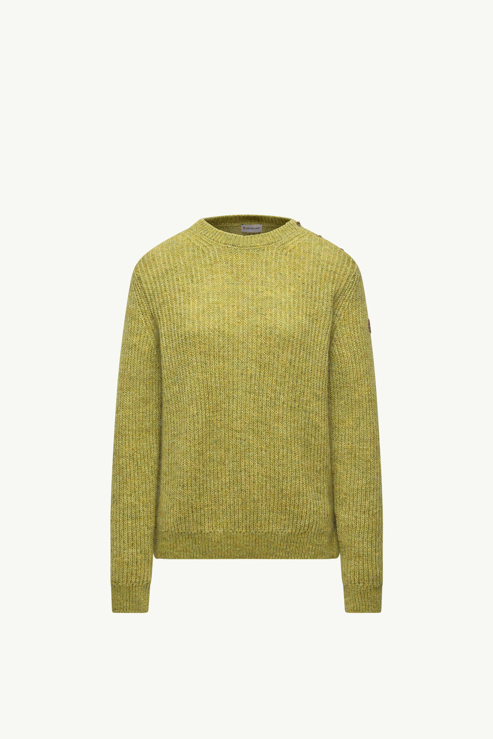 Mohair & Wool Blend Jumper Women Lime Green Moncler 2
