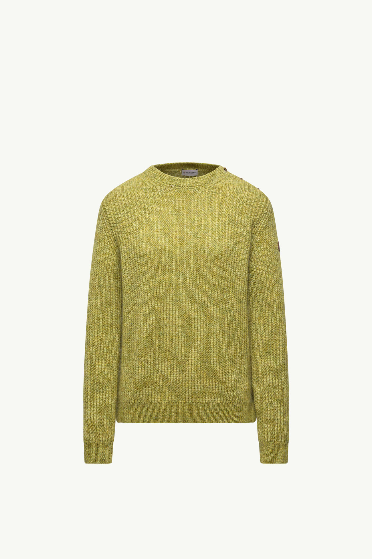 Pullover aus einer Wolle-Mohair-Mischung Damen Limettengrün Moncler 2