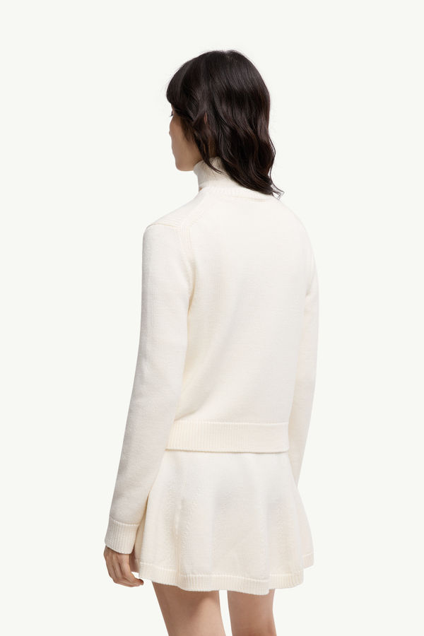 Crew Neck Tricot Women White Ivory Moncler 4