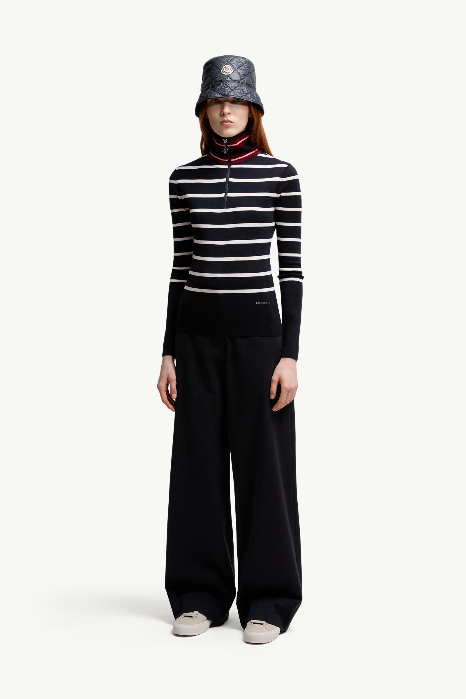 Striped Wool Turtleneck Sweater Size: XXS