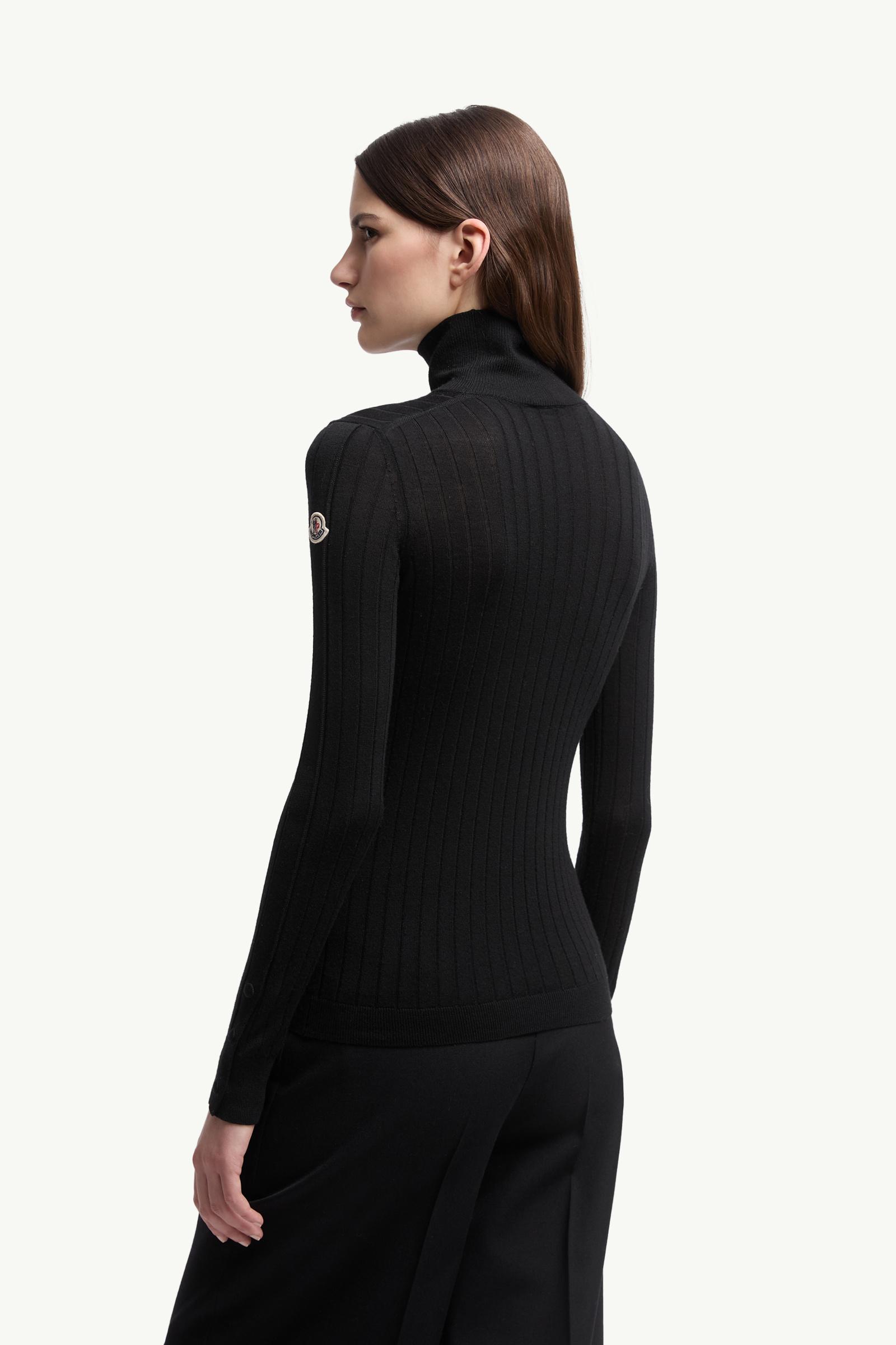 Black Wool & Cashmere Turtleneck Sweater - Sweaters & Cardigans